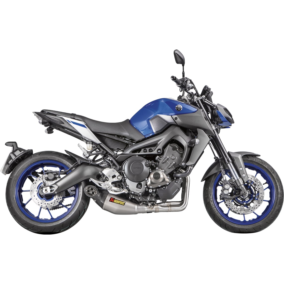 Akrapovic Auspuff Komplettanlage 3-1 oK Titan für MT-09 /Tracer/XSR 90 - Motorradteile & Ersatzteile - Auspuff