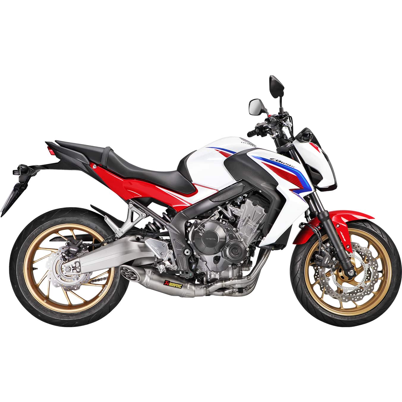 Akrapovic Auspuff Komplettanlage 4-1 oK Titan für CB/R 650 F 2014-2016 - Motorradteile & Ersatzteile - Auspuff