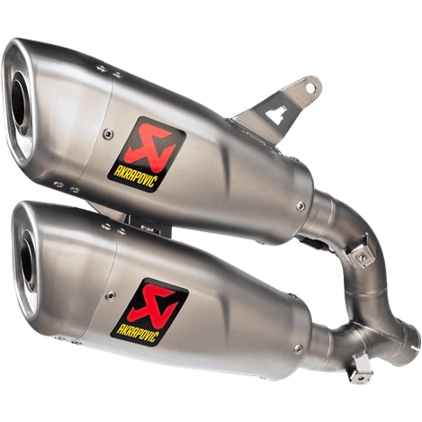 Akrapovic Auspuff Slip-On 1-2 Titan für Ducati Monster 2021- - Motorradteile & Ersatzteile - Auspuff
