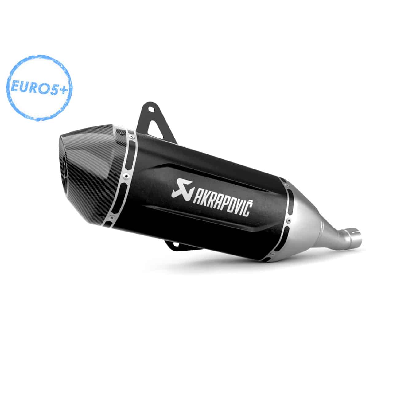 Akrapovic Auspuff Slip-On Edelstahl schwarz für Vespa GTS 125 2024- - Motorradteile & Ersatzteile - Auspuff