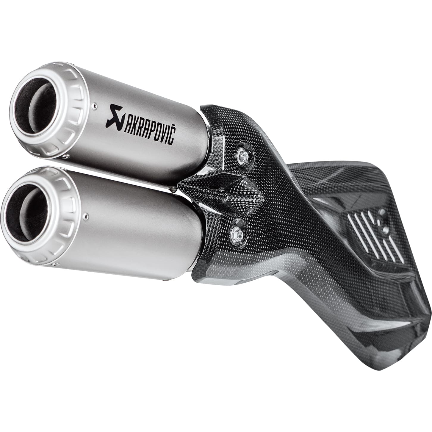 Akrapovic Auspuff Slip-On Paar Titan für Multistrada 950+1200/1260 End - Motorradteile & Ersatzteile - Auspuff