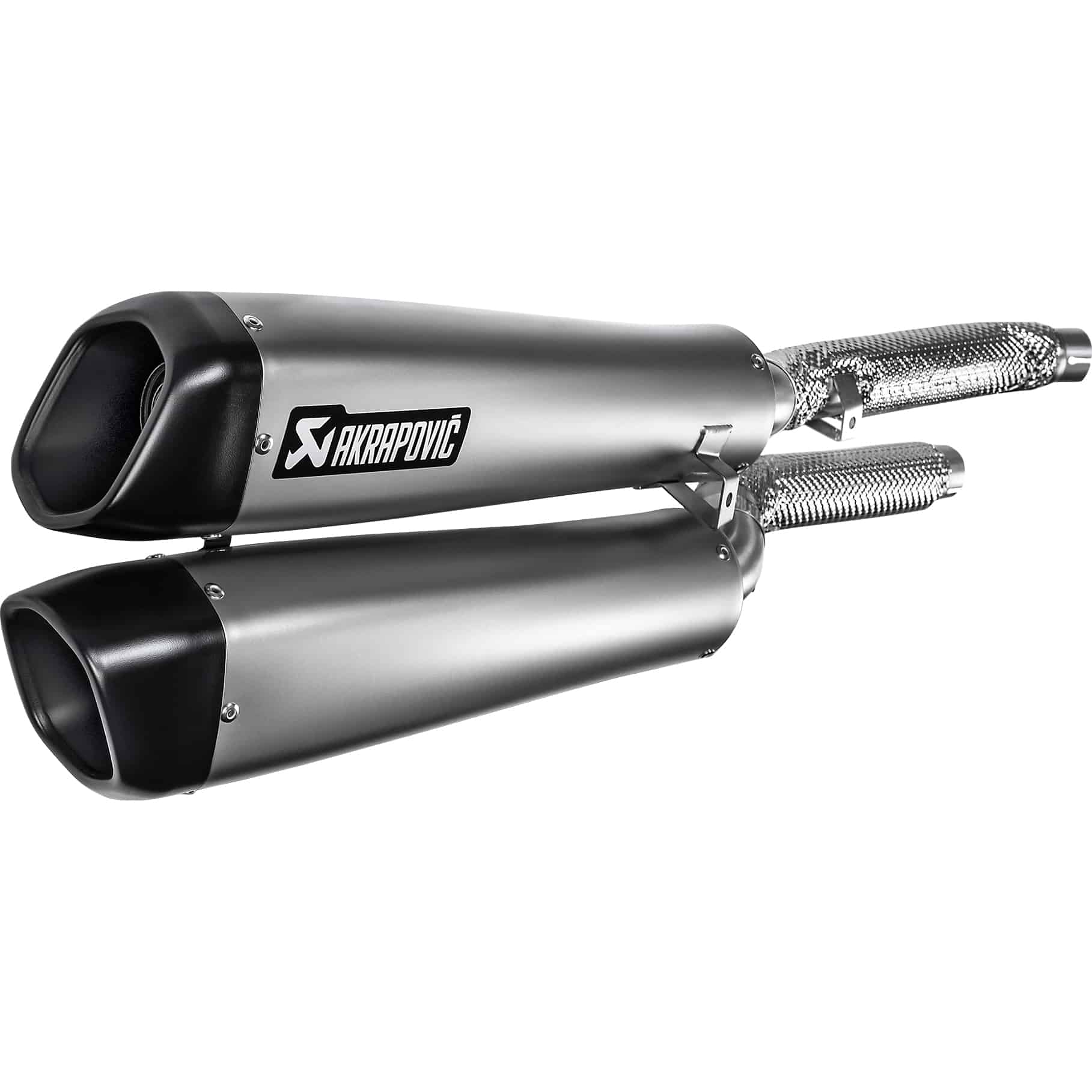 Akrapovic Auspuff Slip-On Paar Titan für Triumph Scrambler 1200 - Motorradteile & Ersatzteile - Auspuff