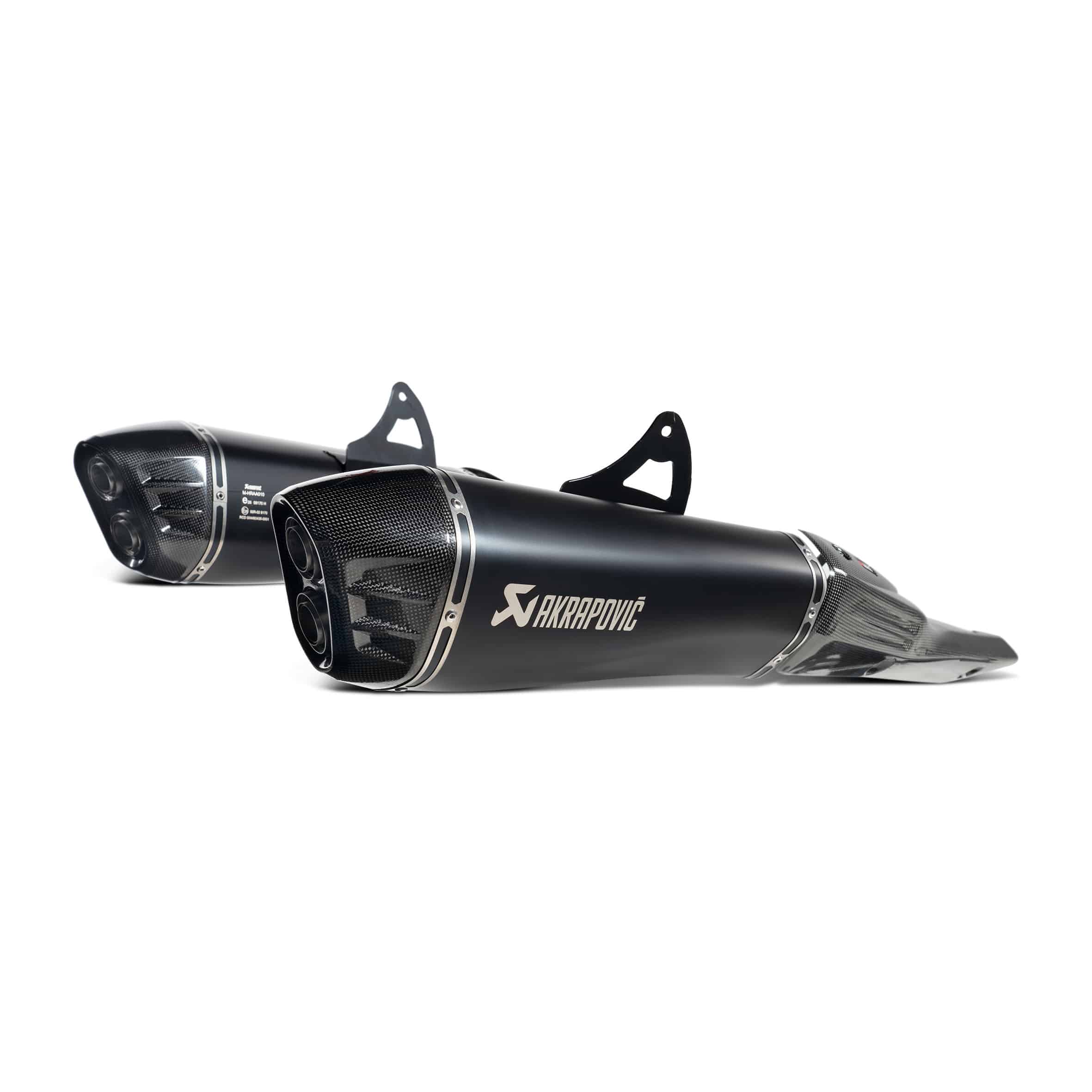 Akrapovic Auspuff Slip-On Paar schwarz für Suzuki Hayabusa 2021-2024 - Motorradteile & Ersatzteile - Auspuff