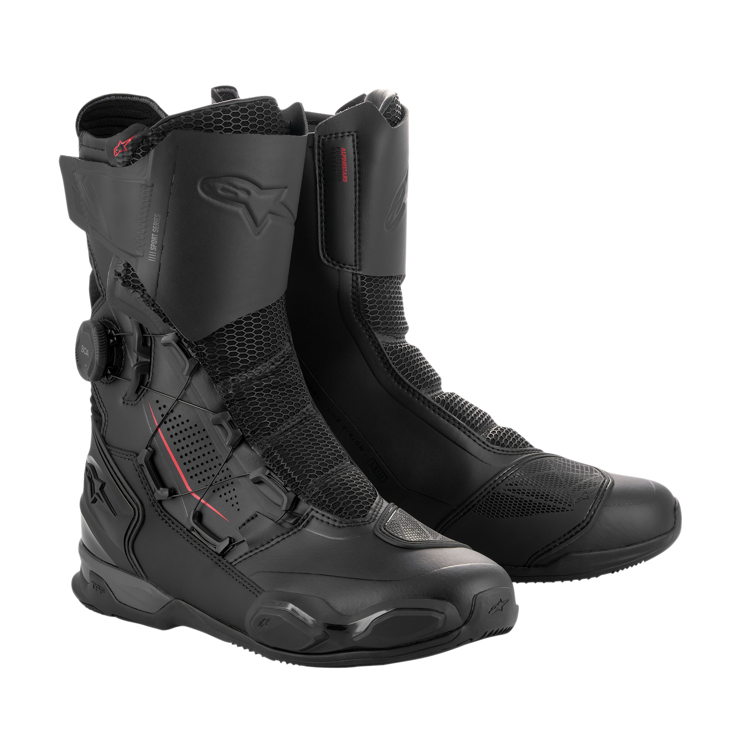 Alpinestars SP-X Boa Motorradstiefel schwarz/schwarz 41 - Motorradbekleidung - Motorradstiefel & Motorradschuhe