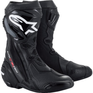 Alpinestars Supertech R Motorradstiefel lang neonrot 42 - Motorradbekleidung - Motorradstiefel & Motorradschuhe