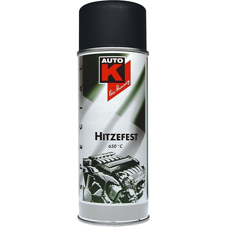 AutoK Auspufflack Spray bis 650 °C schwarz 400 ml - Motorradzubehör - Werkstattzubehör