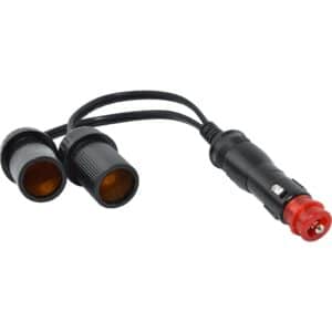 Baas Bikeparts Adapter DIN/ZIG-Stecker zu 2x ZIG-Steckdosen Ø21mm BA19 - Motorradteile & Ersatzteile - Beleuchtung
