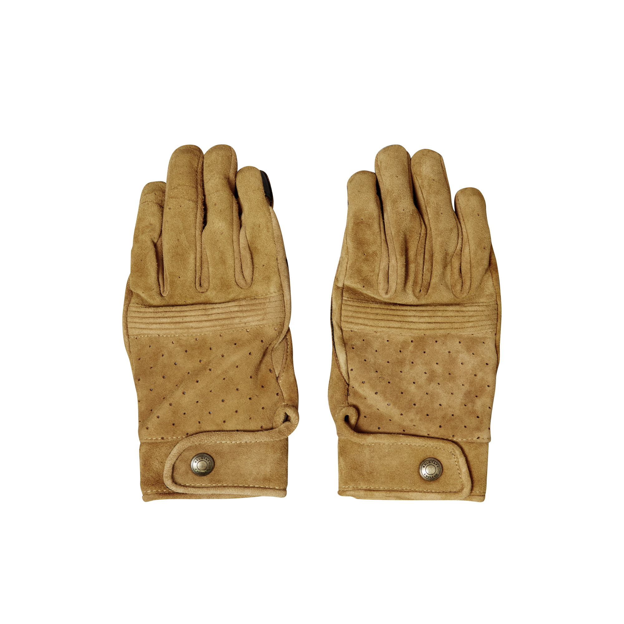 Belstaff Montgomery Motorrad Lederhandschuhe sand L - Motorradbekleidung - Café Racer Motorradbekleidung
