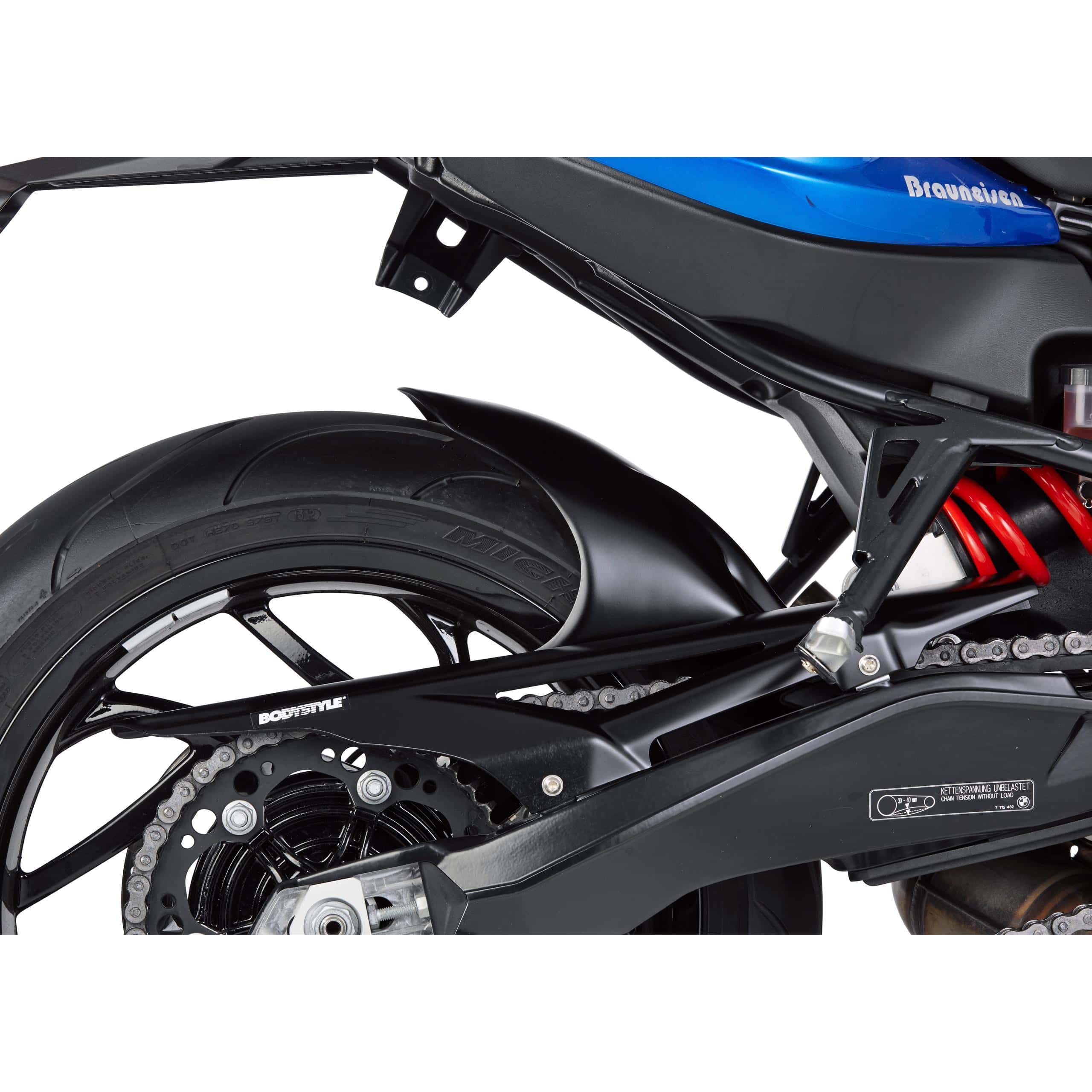 Bodystyle Hinterradabdeckung Sportsline matt schwarz für BMW F 800 R - Motorradteile & Ersatzteile - Verkleidungen & Abdeckungen