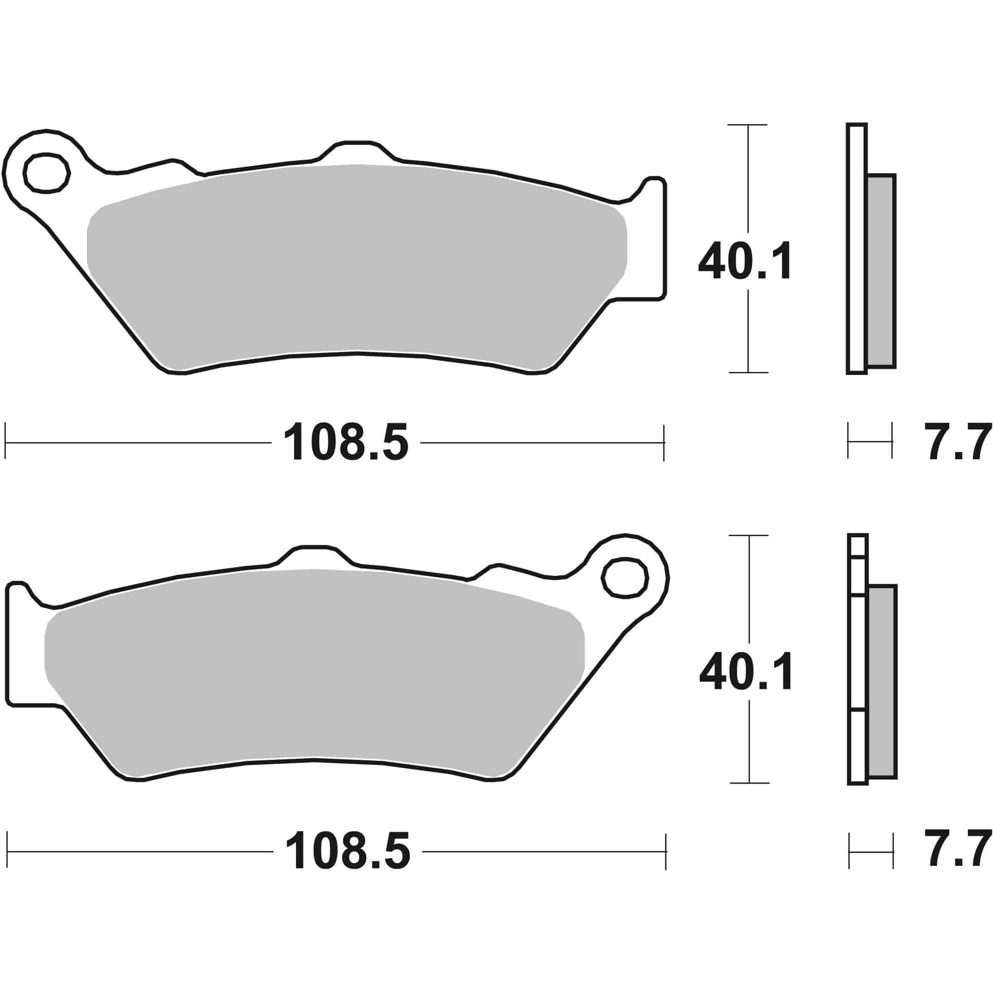 Brembo Bremsbeläge Sintermetall 07BB03SP hinten 108