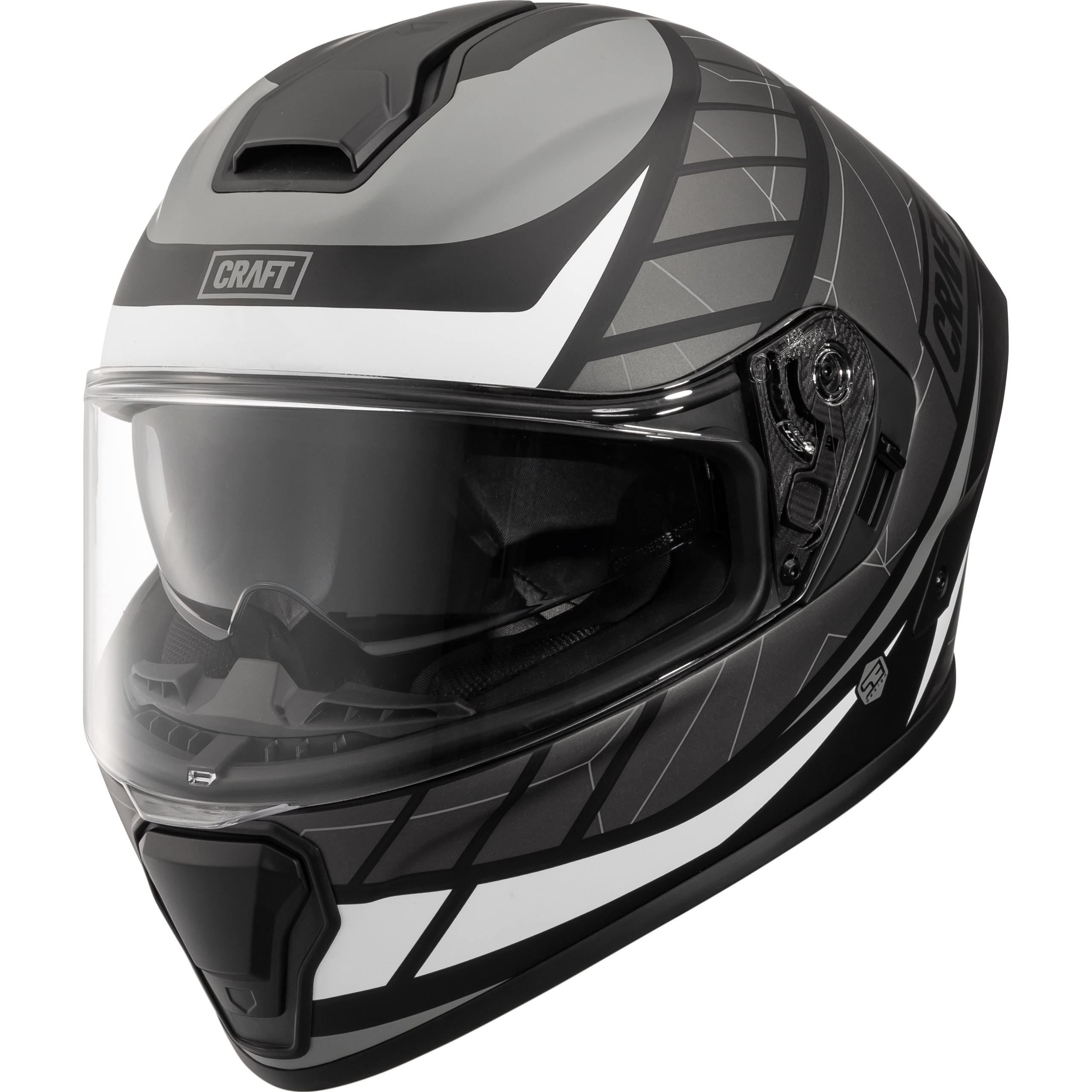 Craft Fiberglas Integralhelm Toursport Silber Dekor #24 S - Helme & Brillen - Sport Helme & Brillen