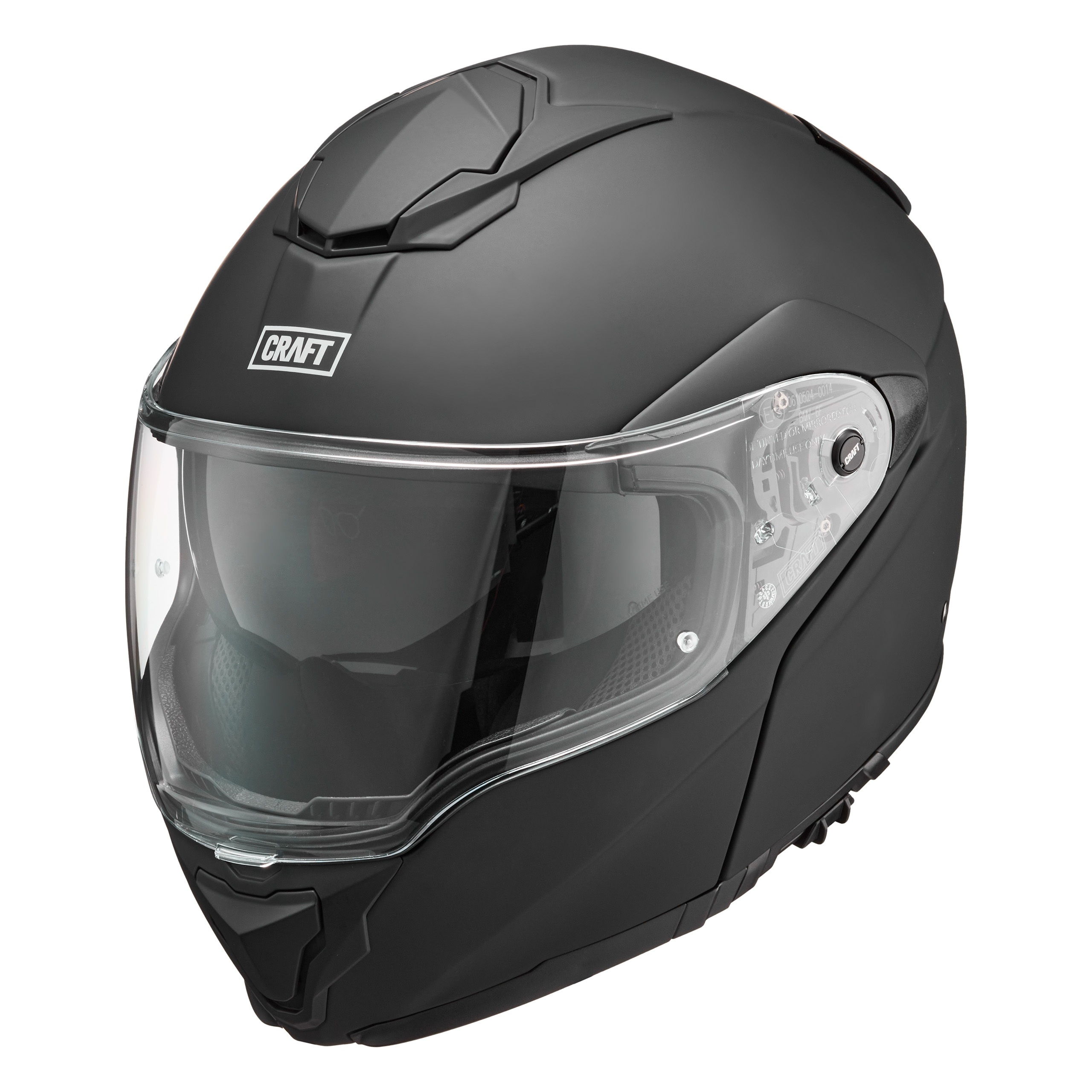 Craft Fiberglas Klapphelm Tour mattschwarz XS - Helme & Brillen - Touring Helme & Brillen