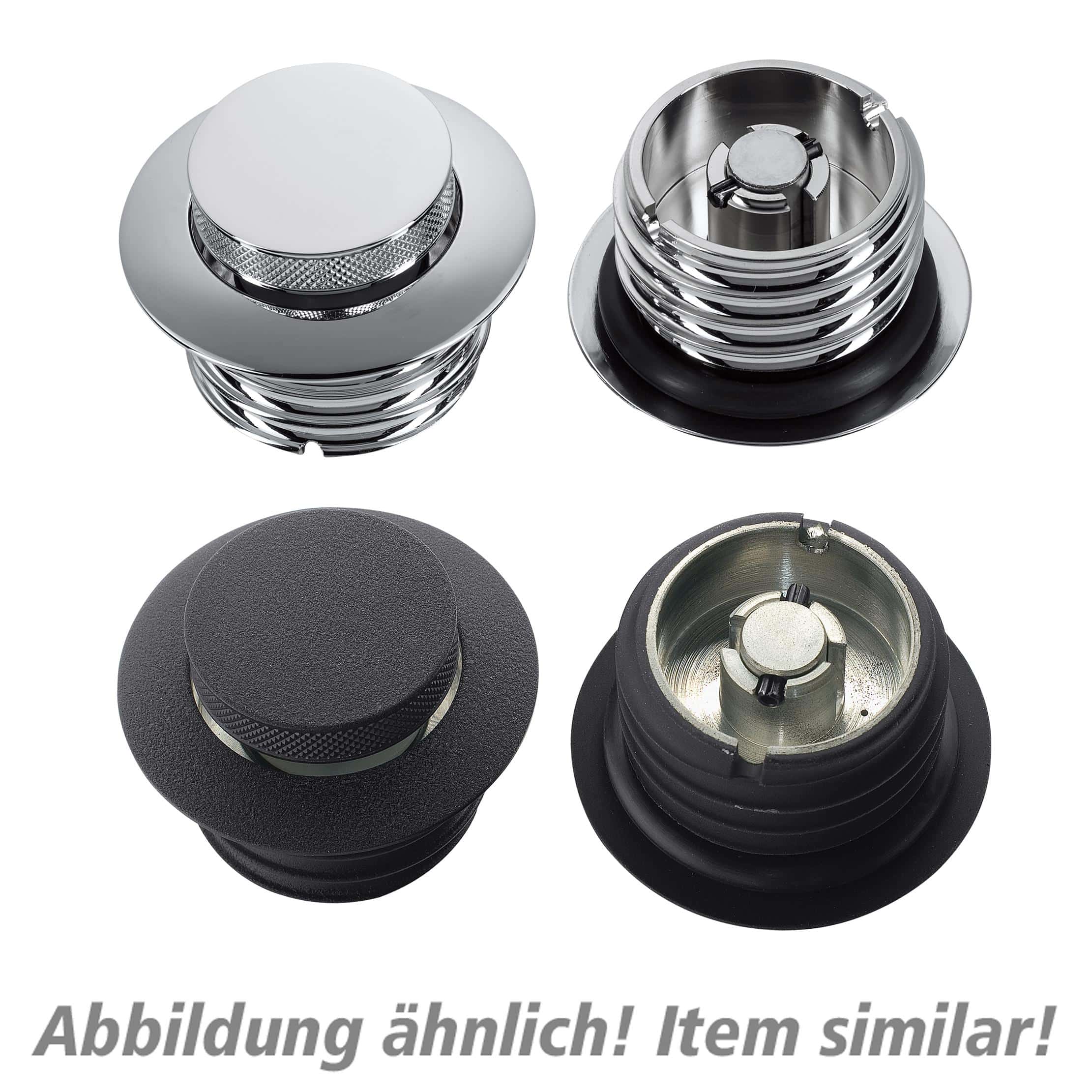 Custom Chrome Europe Pop-Up Tankdeckel Harley 1982 bis 1995 Paar UBL/BL chrom - Motorradteile & Ersatzteile - Verkleidungen & Abdeckungen