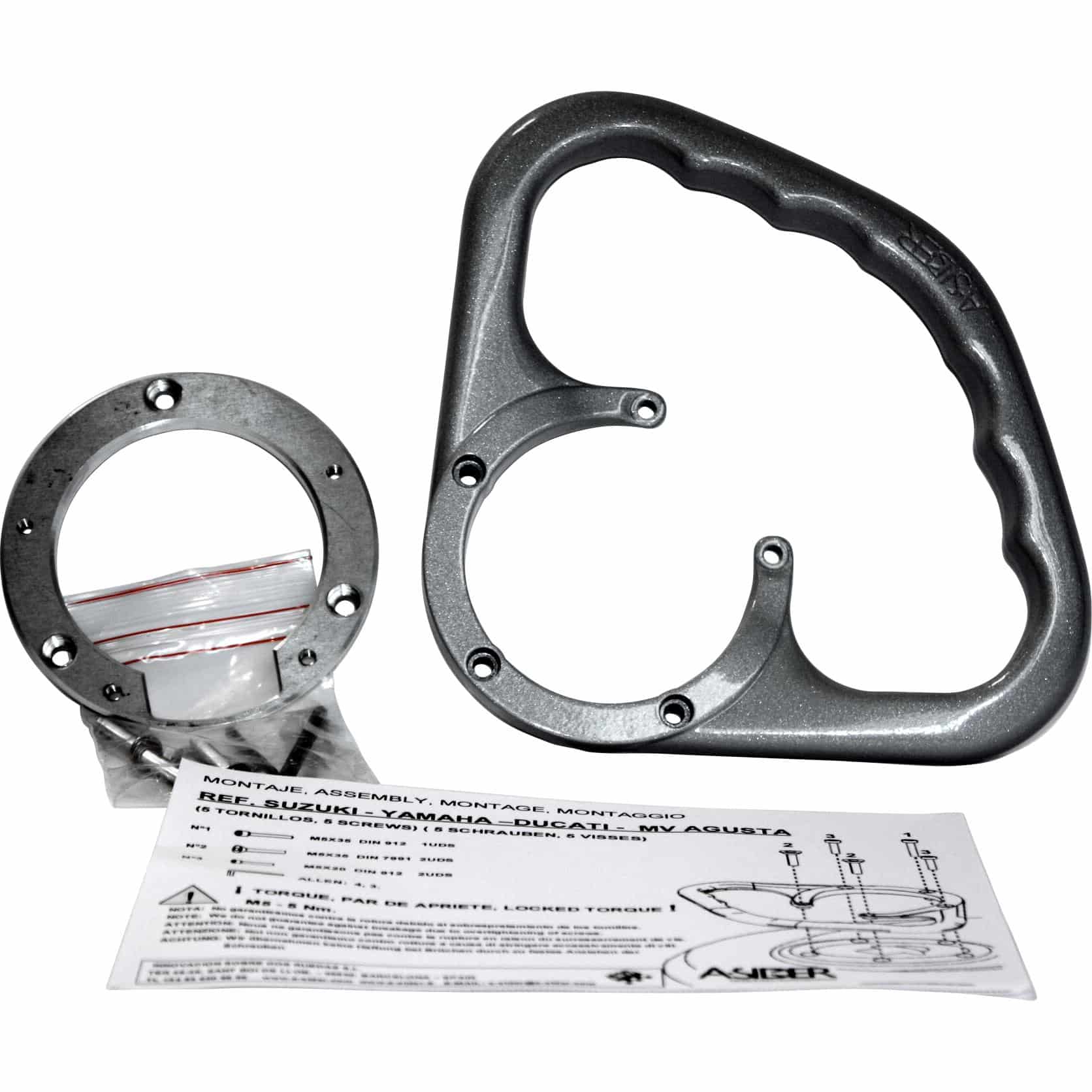 DuoDrive Beifahrerhaltegriff 3 Schrauben SK 01 S silber - Motorradteile & Ersatzteile - Lenker