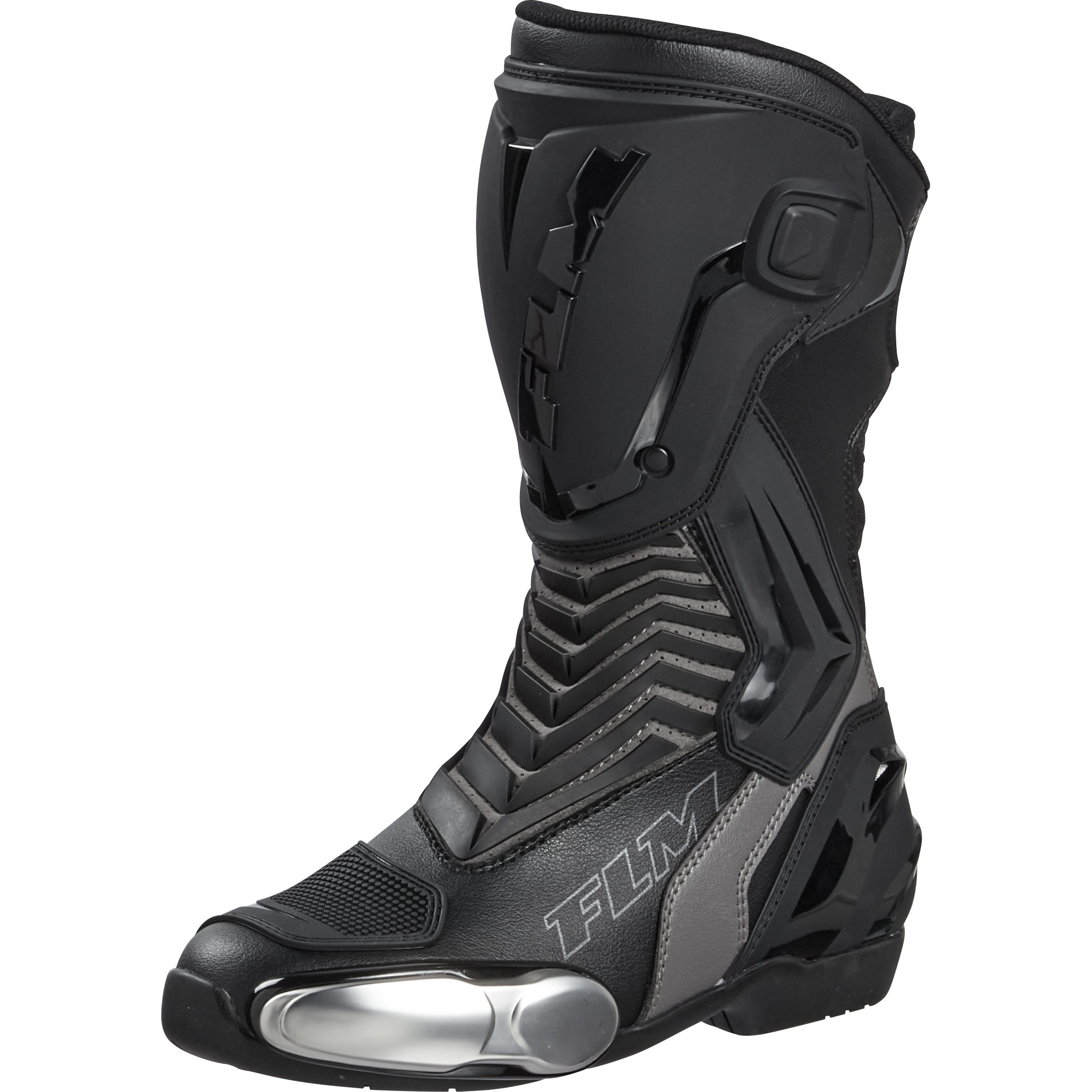 FLM Mandalika Damen Motorradstiefel lang grau 40 - Motorradbekleidung - Motorradstiefel & Motorradschuhe