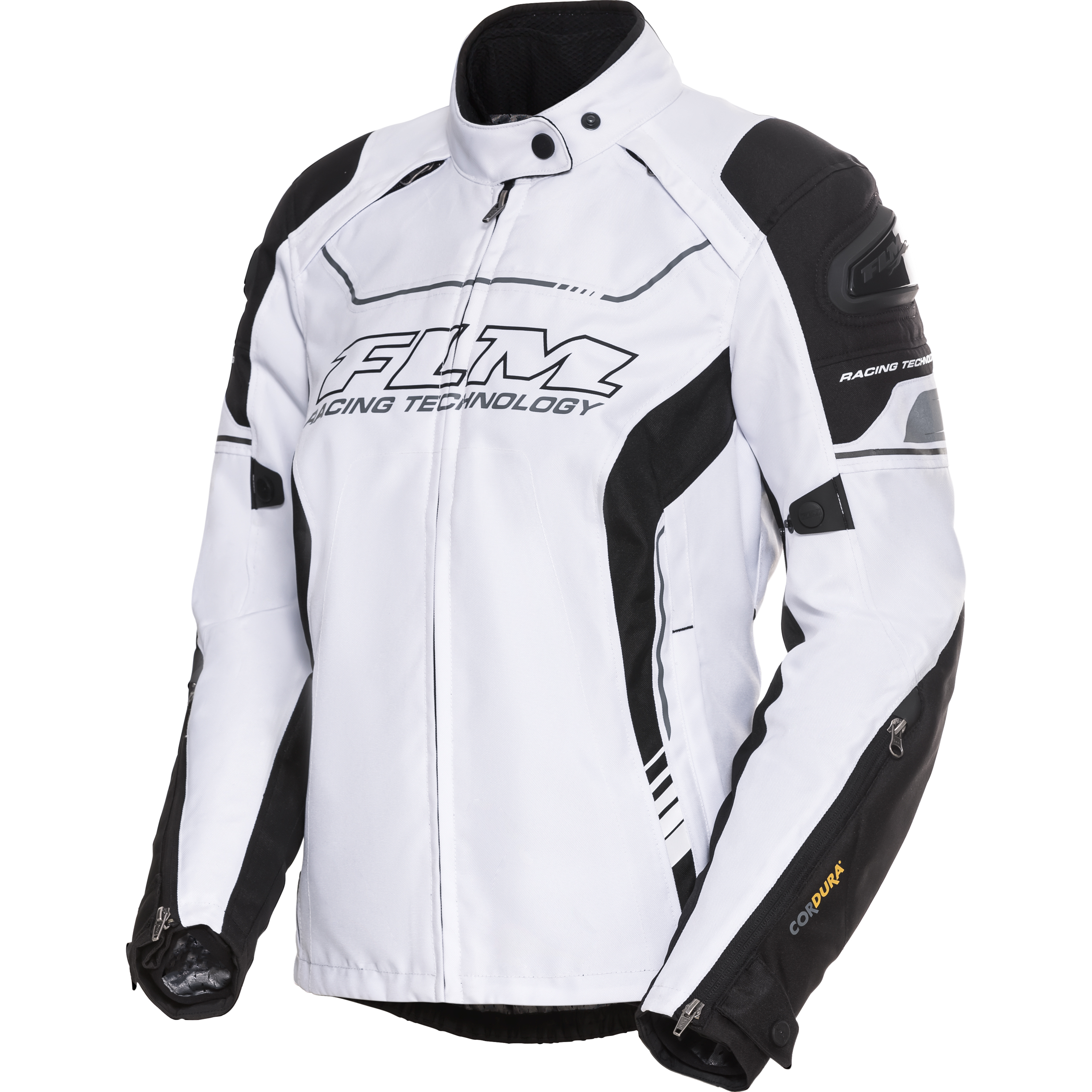 FLM Octane Damen Textiljacke weiß M - Motorradbekleidung - Motorradjacken