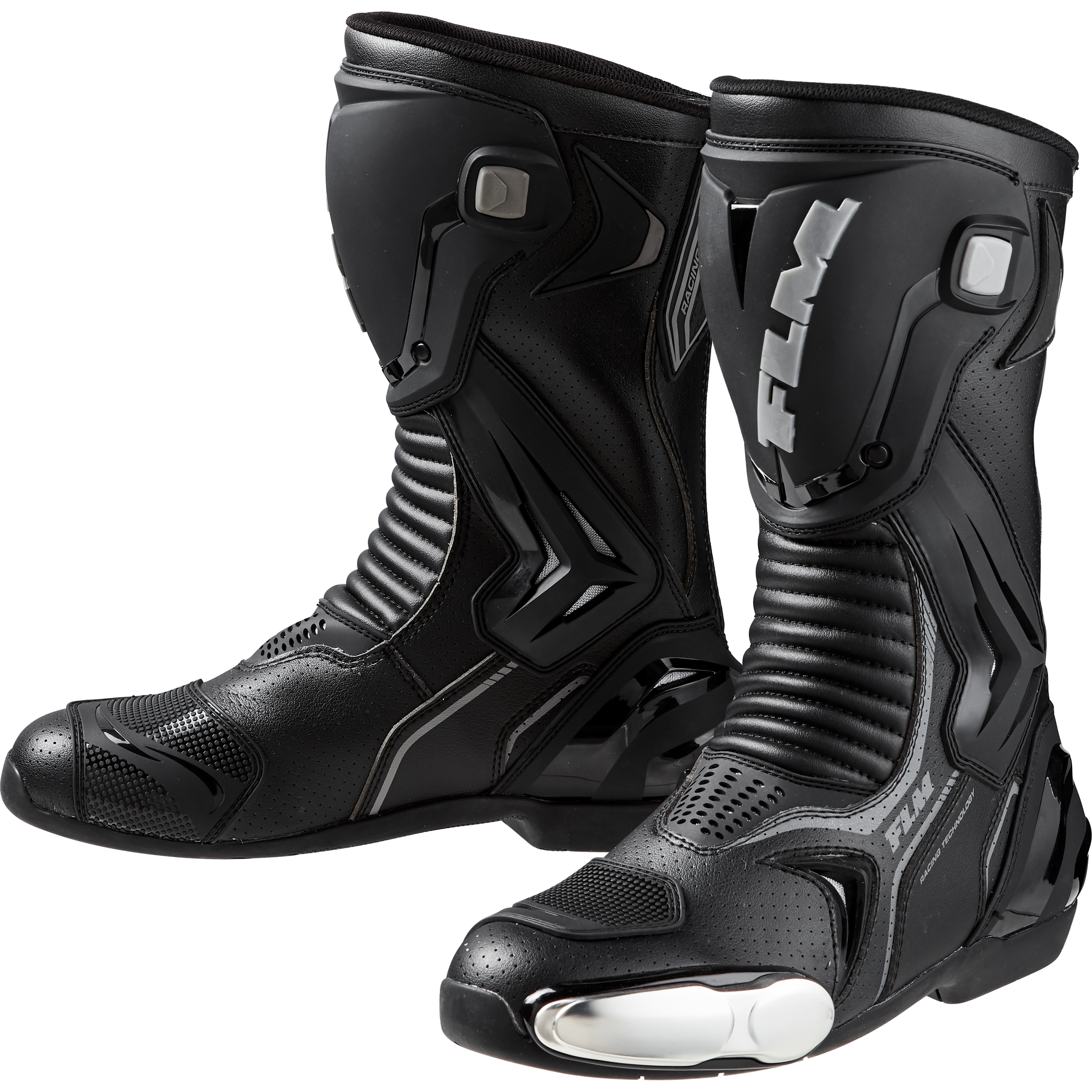 FLM Octane Motorradstiefel lang schwarz 41 - Motorradbekleidung - Motorradstiefel & Motorradschuhe