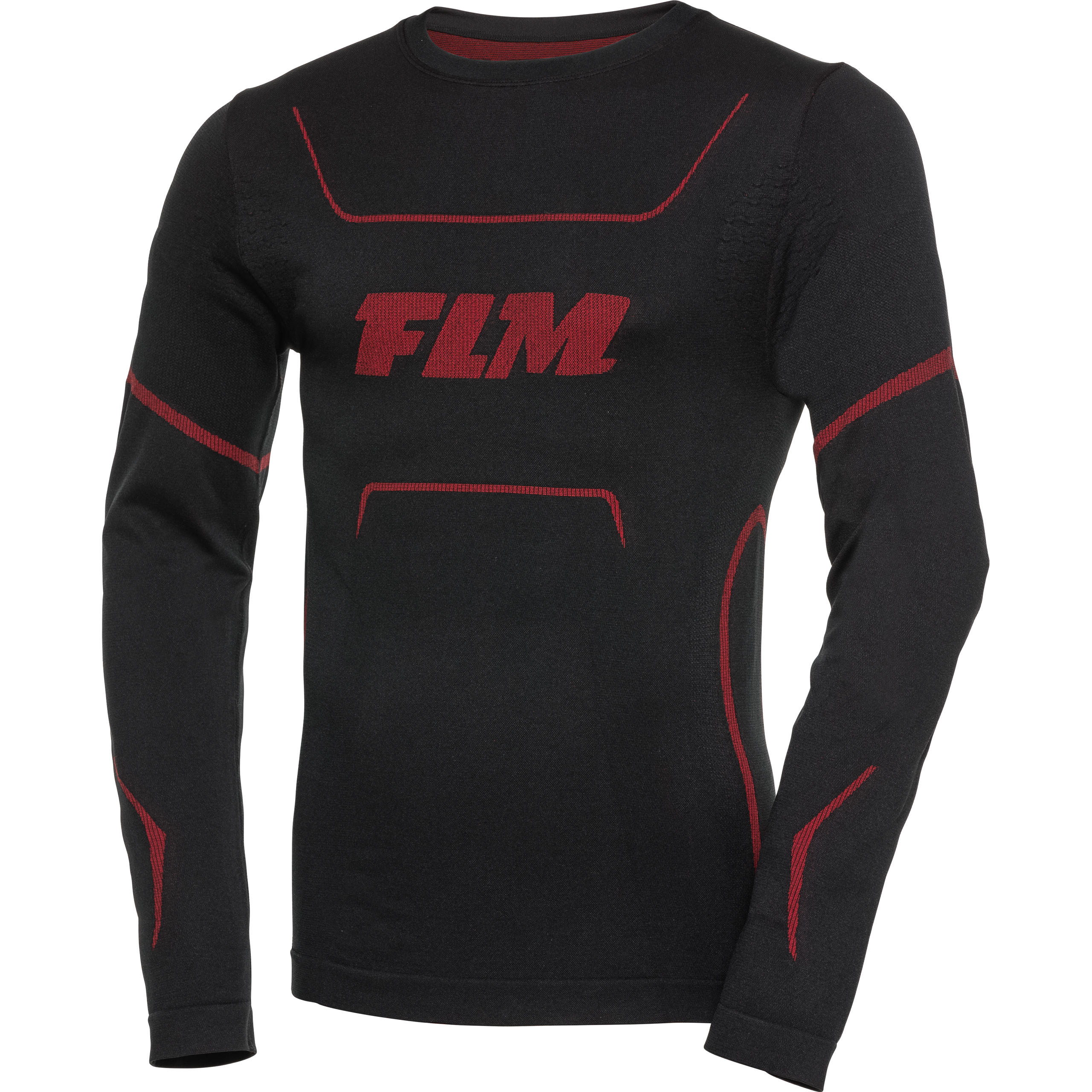 FLM Sports Funktionsshirt Pro Langarm 1.0 schwarz XL - Motorradbekleidung - Wetterschutzkleidung