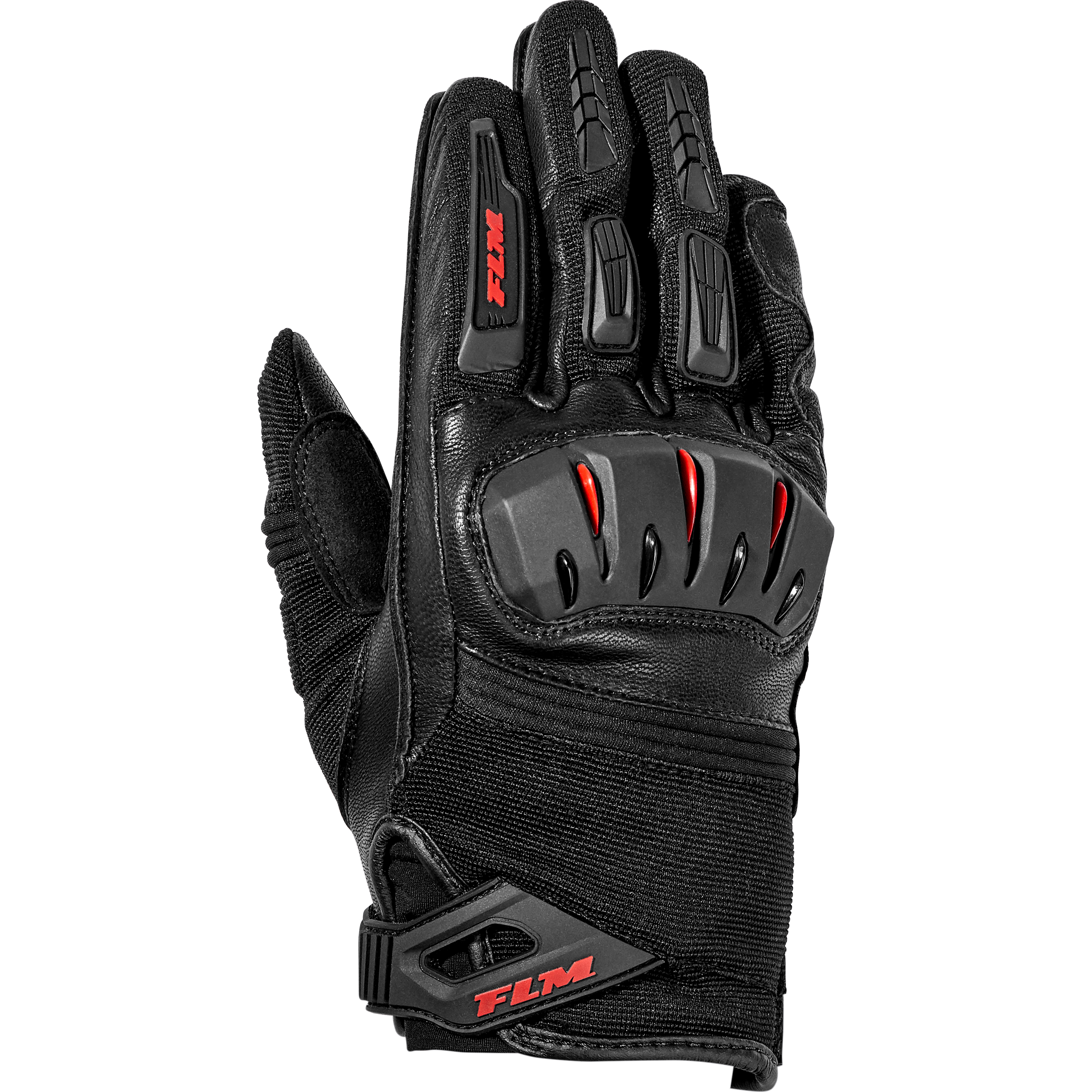 FLM Sports Leder-/Textilhandschuh 3.0 schwarz 9 - Motorradbekleidung - Motorradhandschuhe