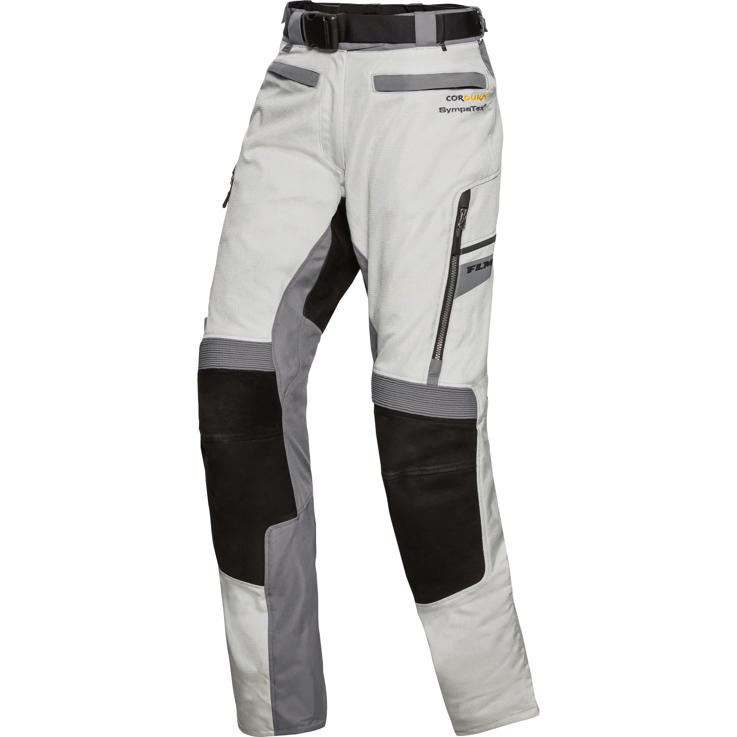 FLM Touren Damen Leder-Textilhose 4.0 grau/schwarz S - Motorradbekleidung - Touring Motorradbekleidung