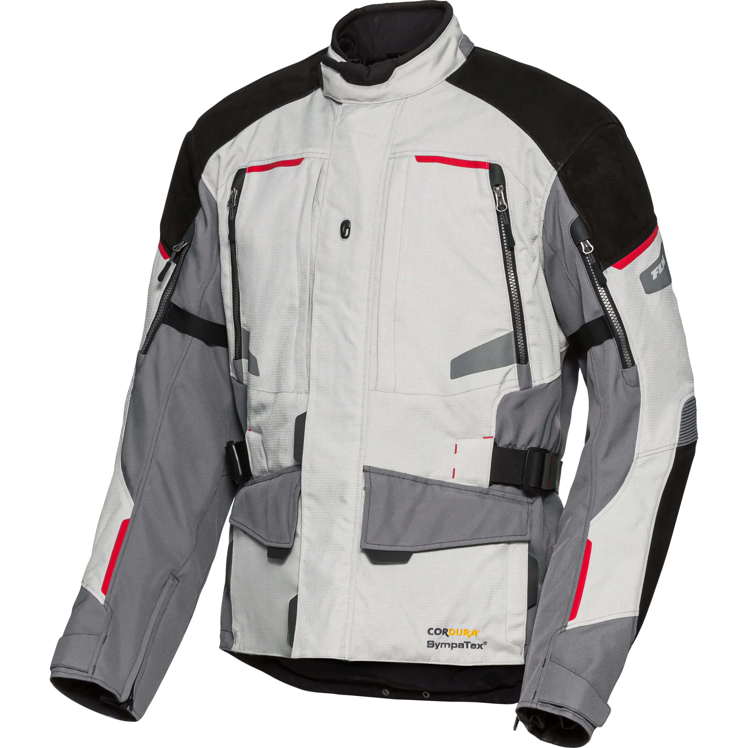 FLM Touren Leder-/Textiljacke 4.0 grau L - Motorradbekleidung - Motorradjacken