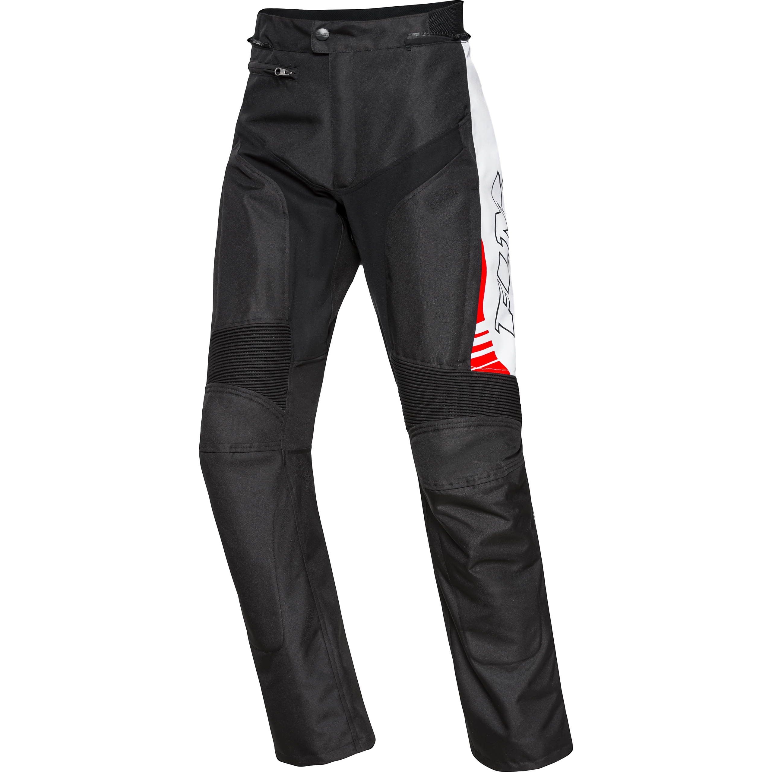 FLM Traction Damen Textilhose schwarz/weiß S - Motorradbekleidung - Motorradhosen