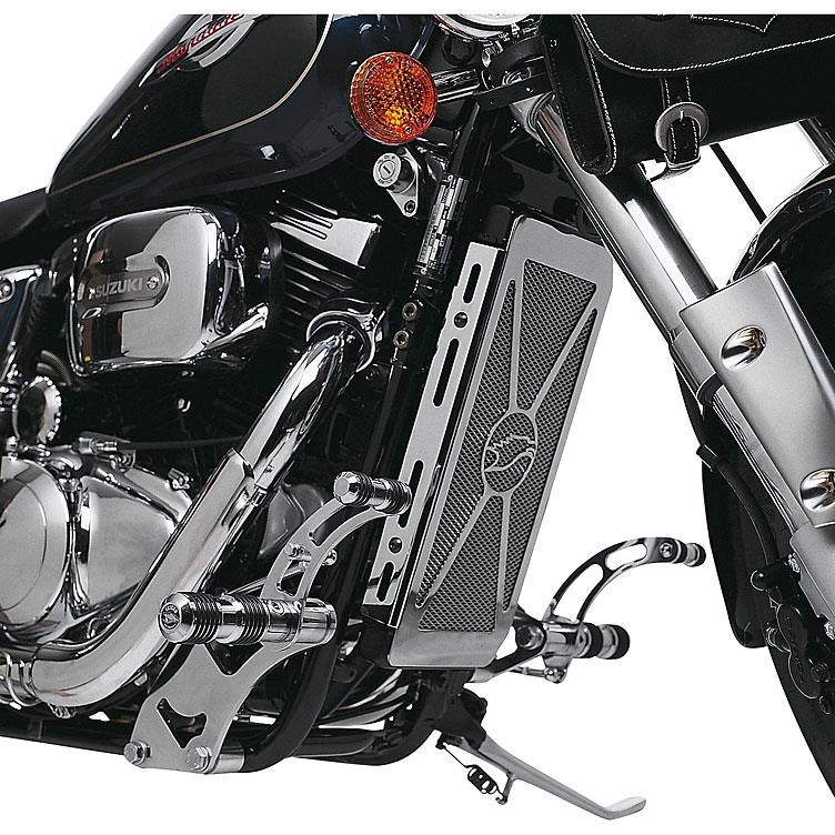 Falcon Round Style Fußrastenanlage +11cm für Suzuki VZ 800 Marauder - Motorradteile & Ersatzteile - Fußrasten & Hebel
