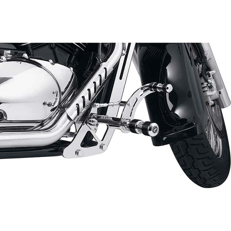 Falcon Round Style Fußrastenanlage +12cm für VL 800 Intruder LC Vol - Motorradteile & Ersatzteile - Fußrasten & Hebel