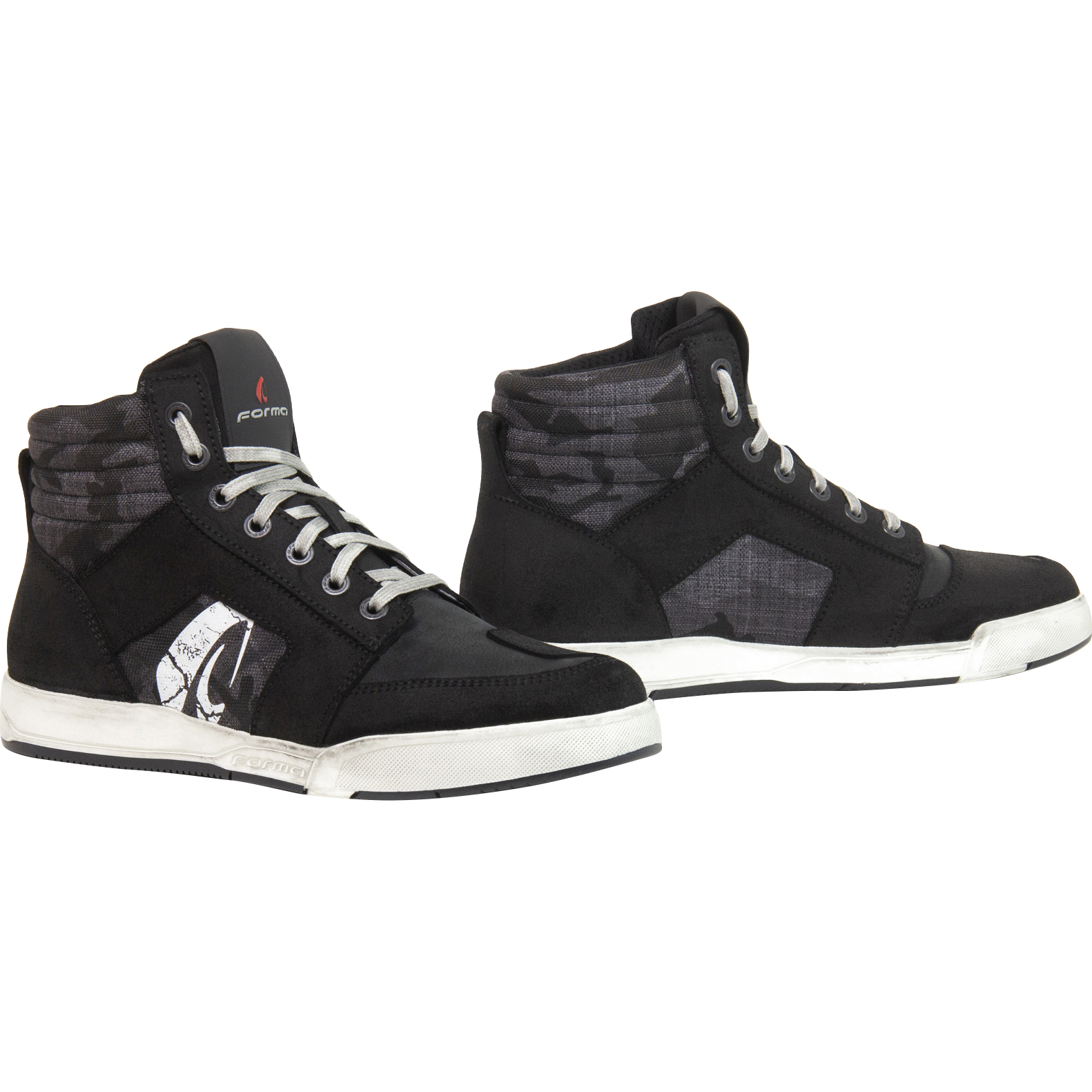 Forma Ground Dry Motorradschnürstiefel kurz schwarz 42 - Motorradbekleidung - Chopper Motorradbekleidung