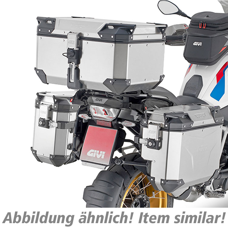 Givi Monokey® Cam-Side Alukoffer Outback Evo S silber rechts 33 L - Motorradzubehör - Motorradgepäck