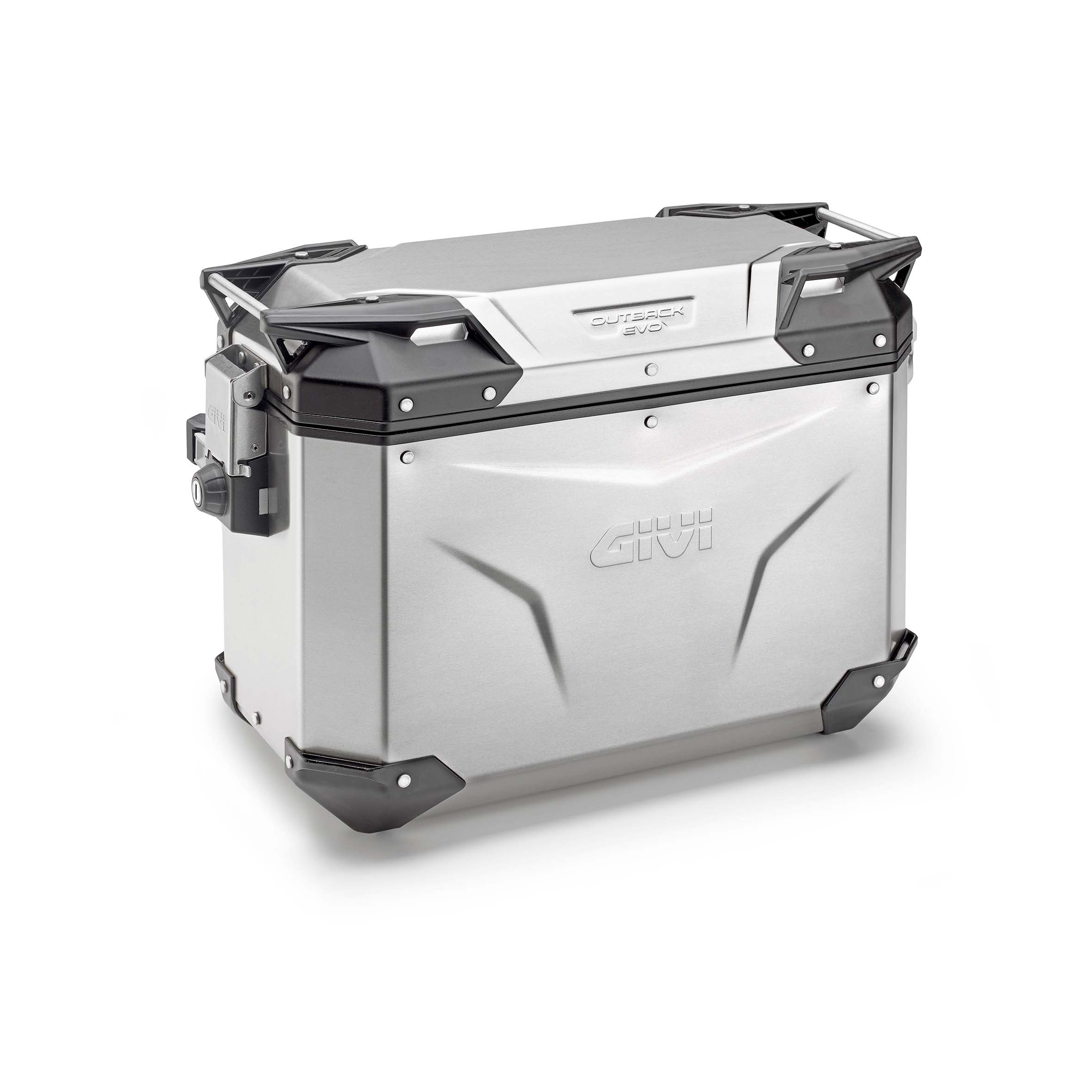 Givi Monokey® Cam-Side Alukoffer Outback Evo silber rechts 48 Lit - Motorradzubehör - Motorradgepäck