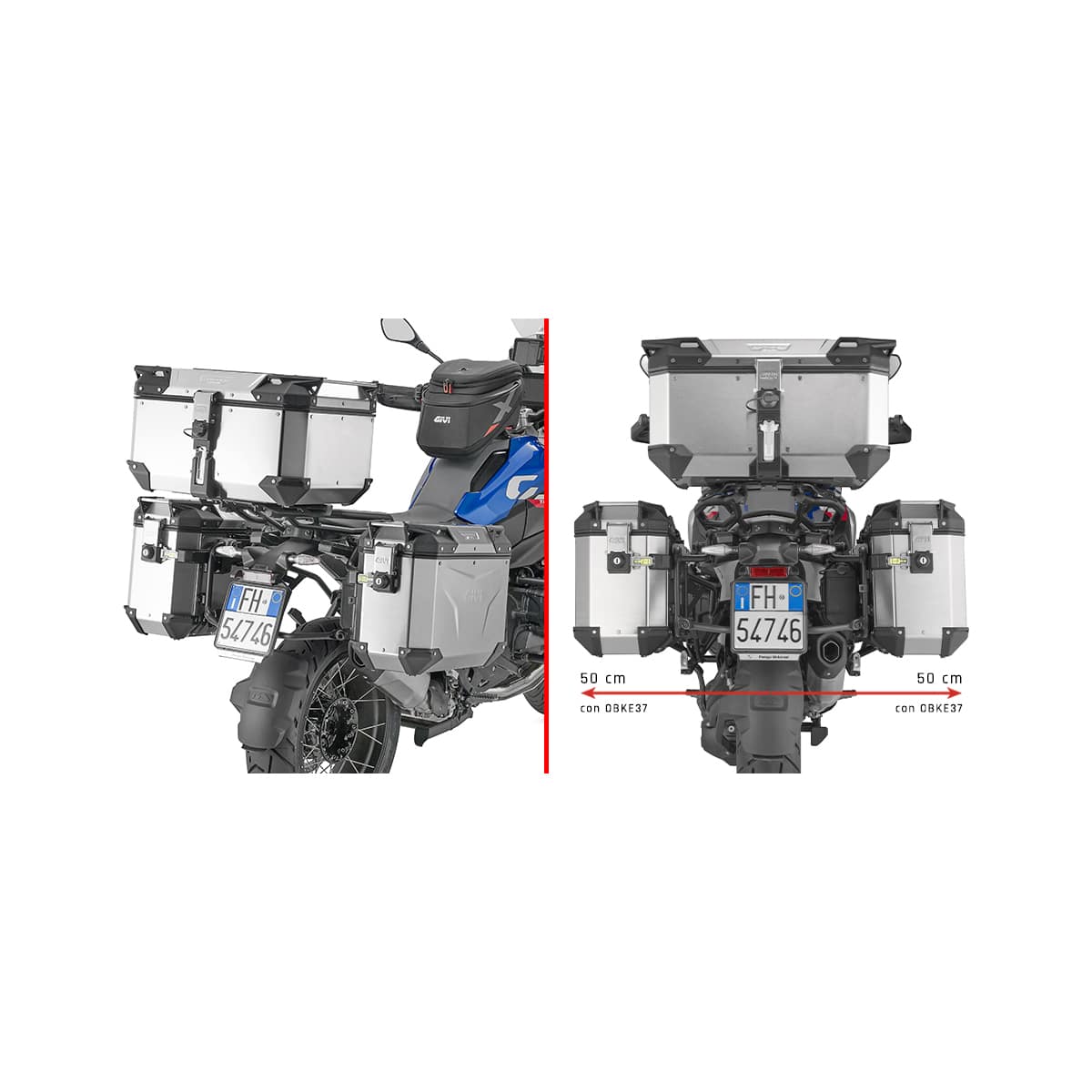 Givi Monokey® Cam-Side Seitenträger PLO5143CAM für BMW R 1300 GS - Motorradzubehör - Motorradgepäck