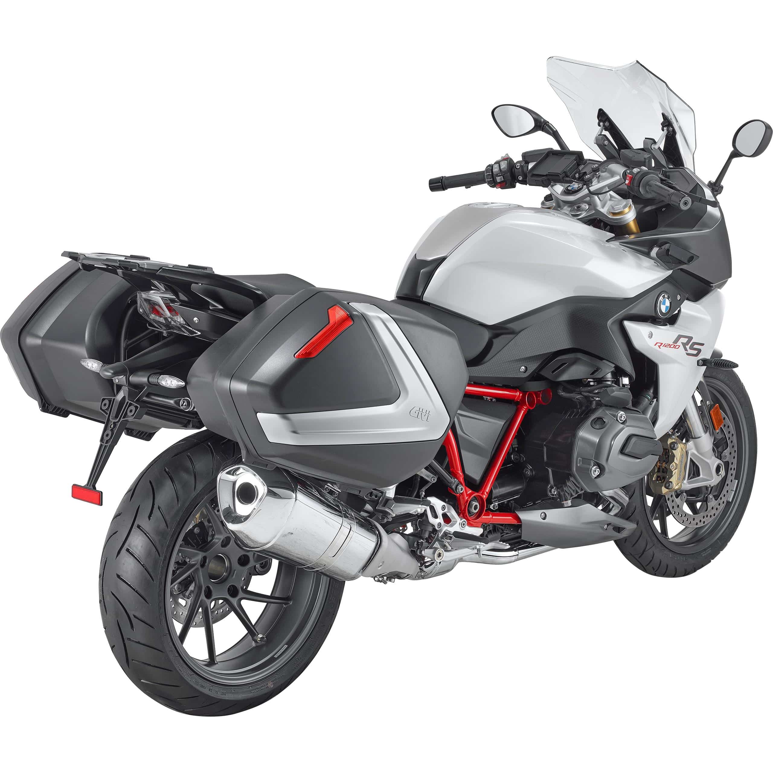 Givi Monokey® Side Seitenkofferpaar V37N schwarz/silber/rot - Motorradzubehör - Motorradgepäck