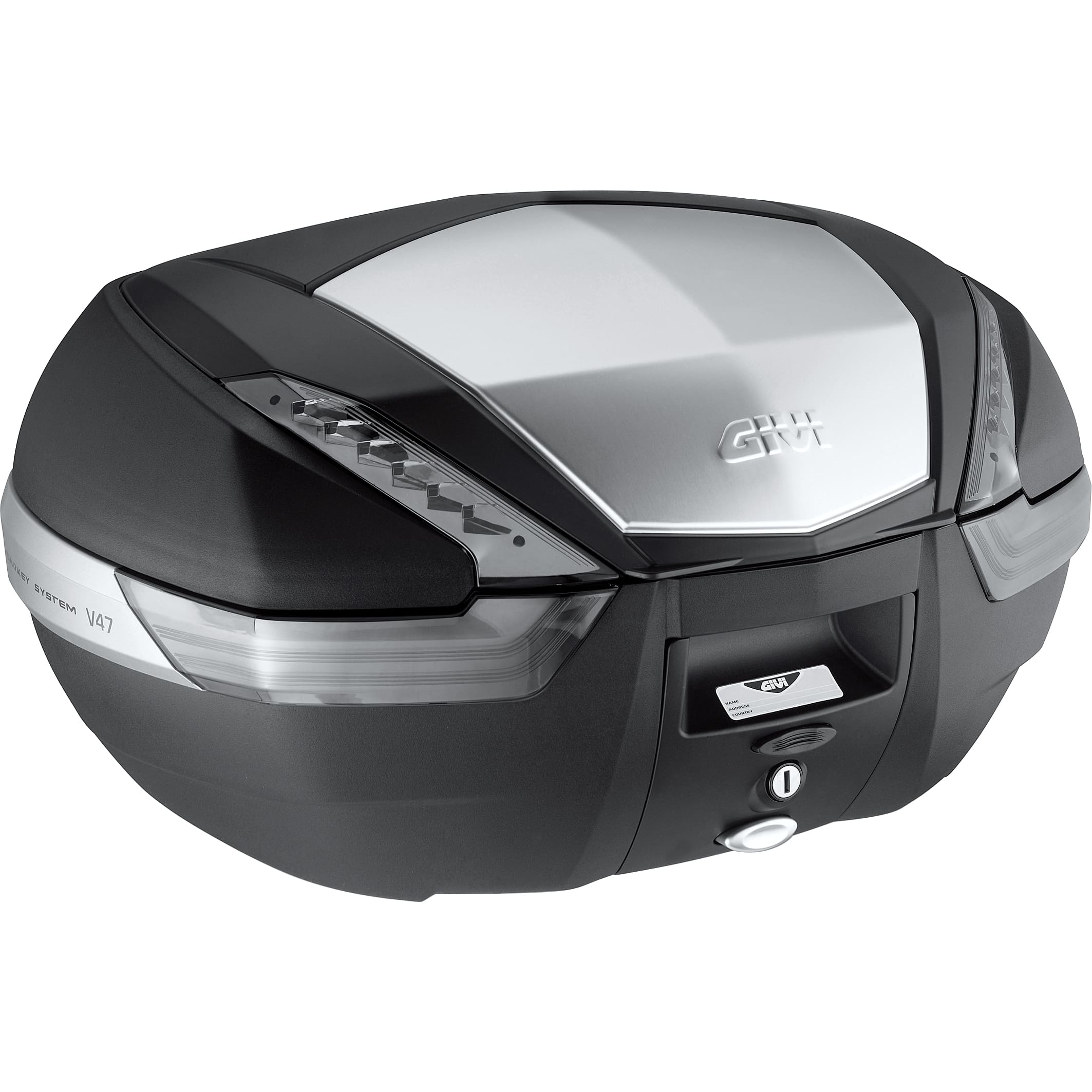 Givi Monokey® Topcase V47NT Tech Alu/matt schwarz 47 Liter - Motorradzubehör - Motorradgepäck