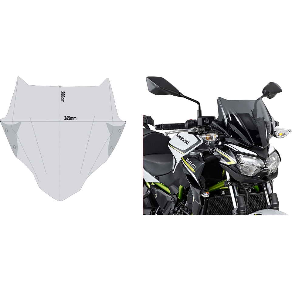 Givi Montagekit A4128A für 4128+1176 an Kawasaki Z 650/900 2020- - Motorradteile & Ersatzteile - Anbauteile