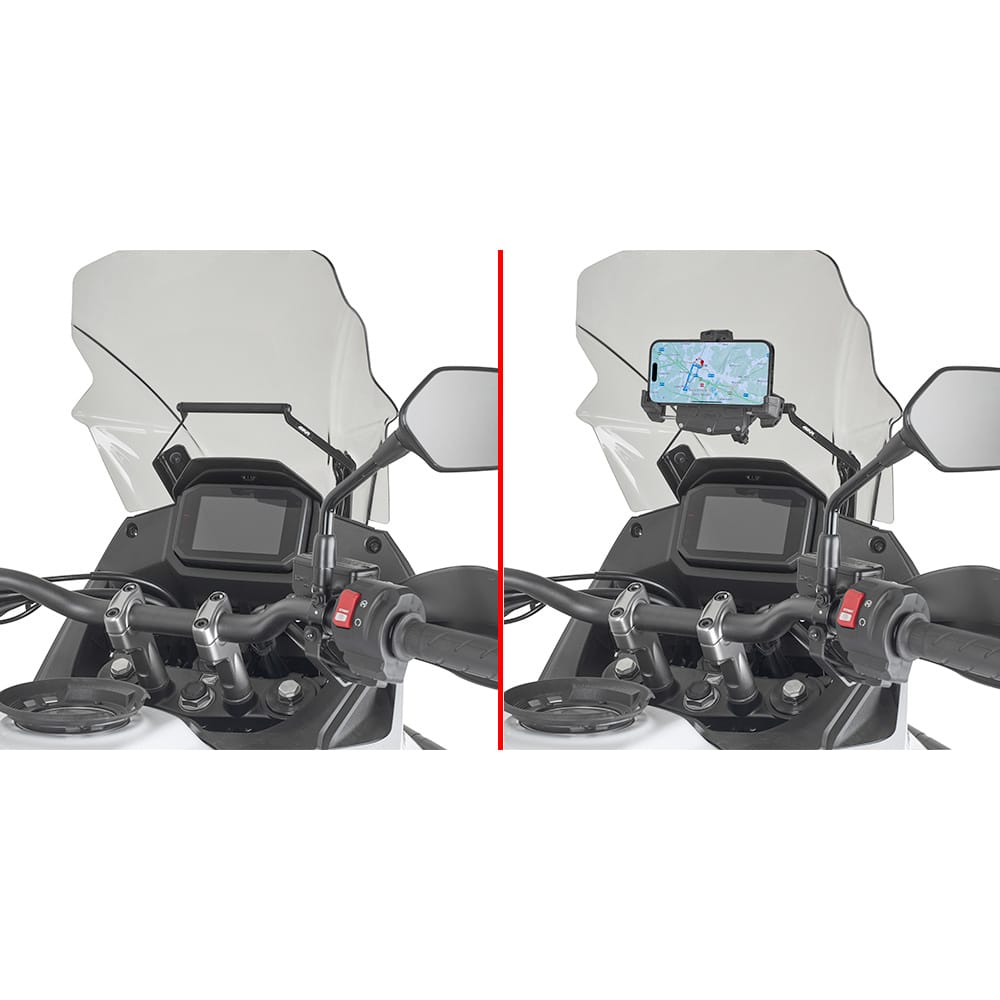 Givi Navi-Haltestrebe am Windschild FB1201 für Honda XL 750 Trans - Motorradzubehör - Multimedia