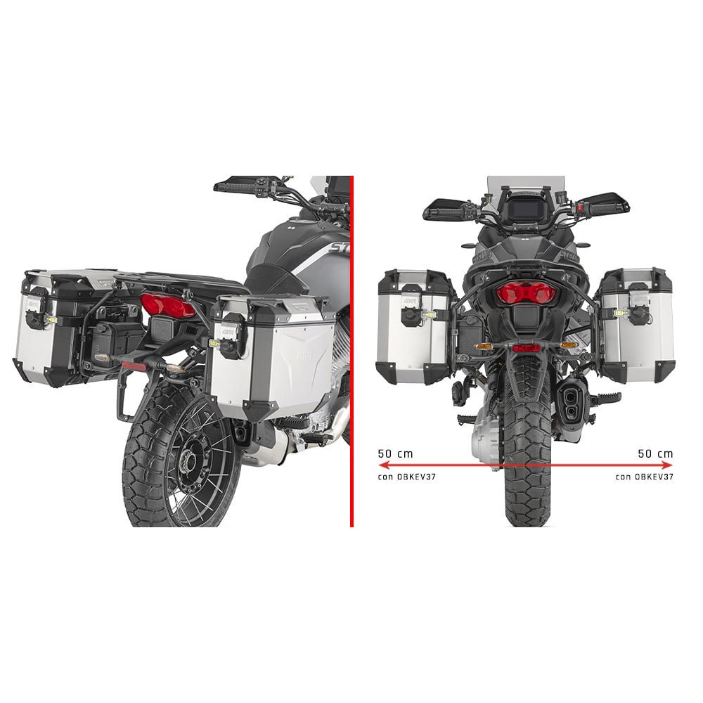 Givi Seitenträger Monokey® Cam-Side PLO8208CAM für Stelvio 1000 - Motorradzubehör - Motorradgepäck