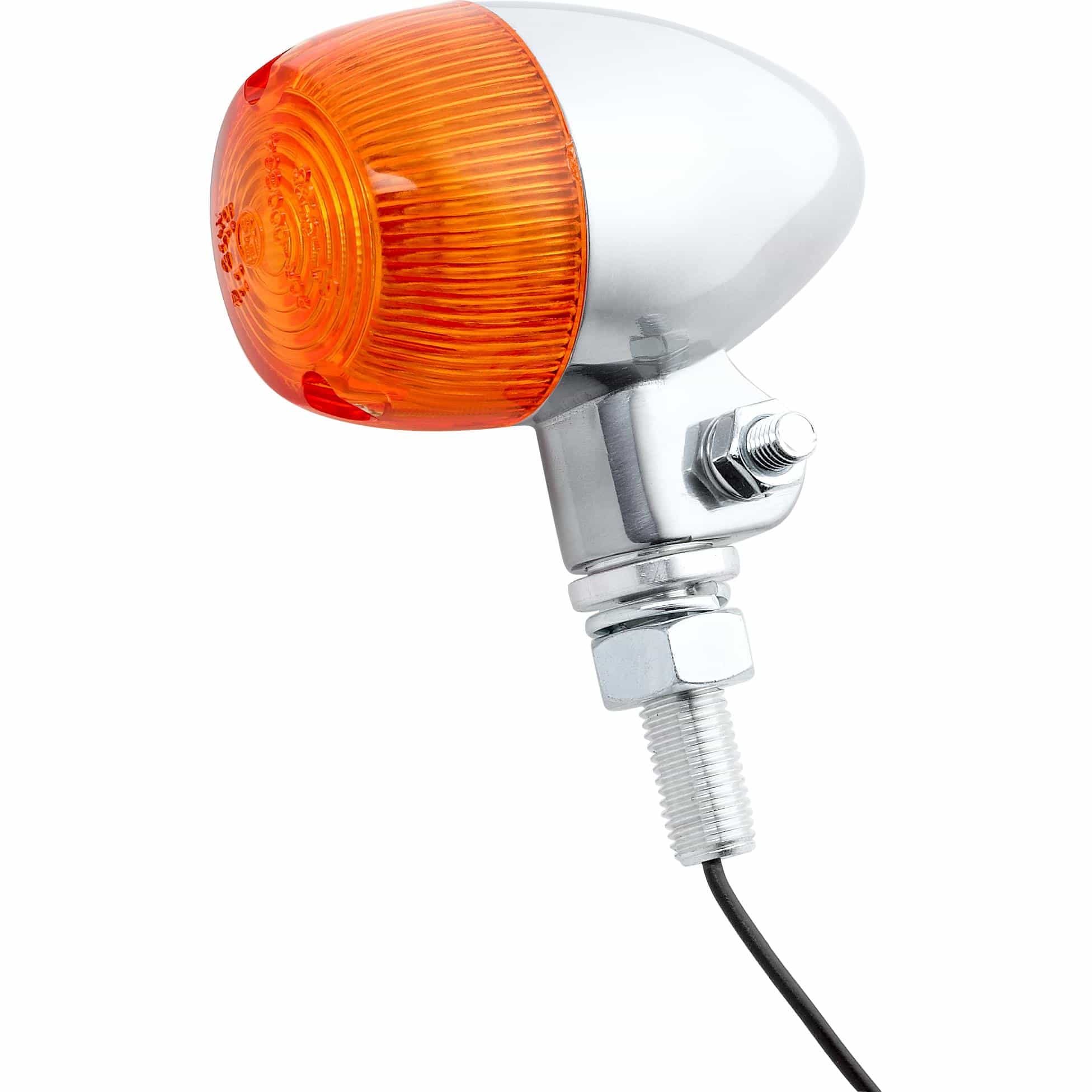HIGHSIDER smart Blinker Bullet Light 1 12V/21W M10 Stange Alu poliert - Motorradteile & Ersatzteile - Beleuchtung
