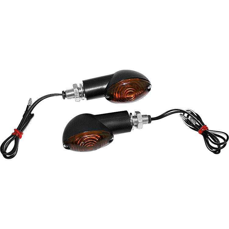 HIGHSIDER smart Blinkerpaar Cateye 12V/H21 M10 kurz schwarz