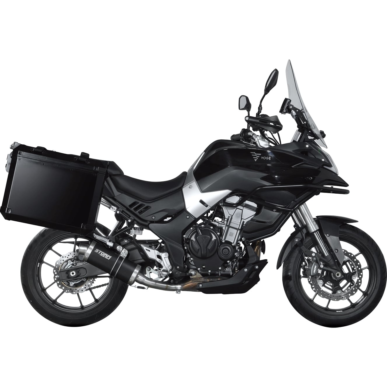 Hashiru Auspuff ST05 oval schwarz für Voge 500 DS - Motorradteile & Ersatzteile - Auspuff
