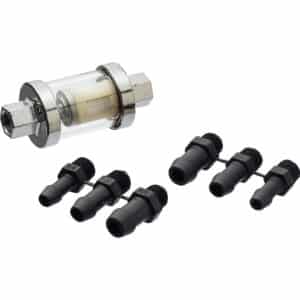 Hashiru Benzinfilter Metall/Glas für 6/7/9mm  29x66mm - Motorradteile & Ersatzteile - Filter & Schläuche