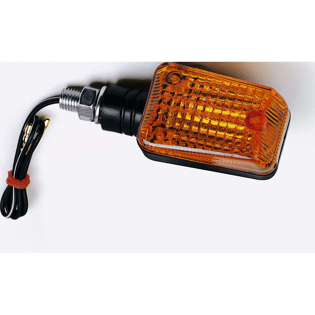 Hashiru Blinker ST03 12V/H21 M10 kurz schwarz - Motorradteile & Ersatzteile - Beleuchtung