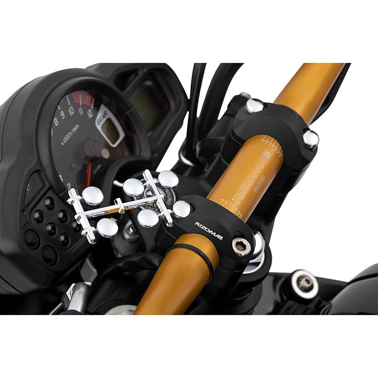 Hashiru Innensechskant-Schraubenabdeckungen (16 Stück) Chrom für M8 - Motorradteile & Ersatzteile - Anbauteile