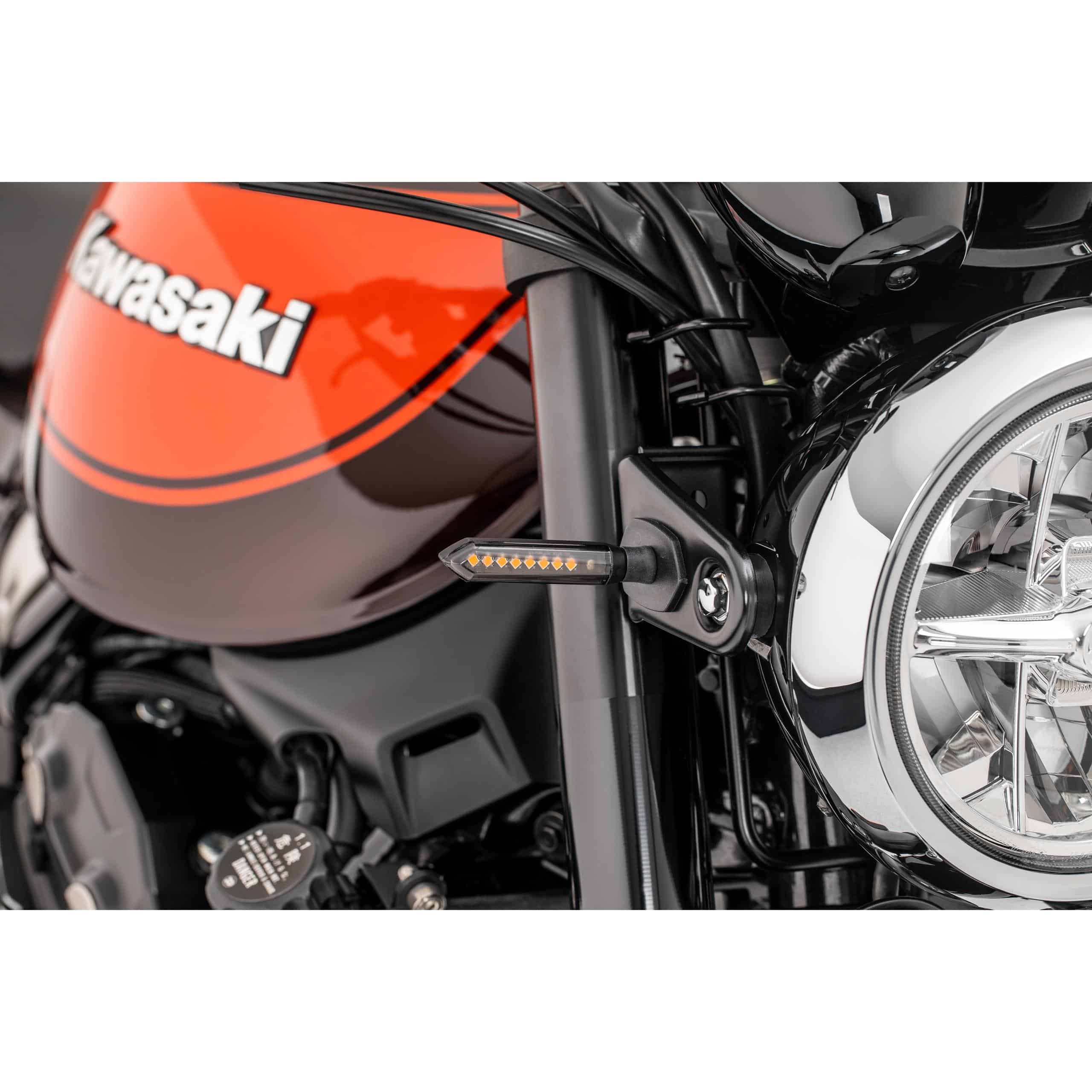 Hashiru LED Lauflicht-Blinkerpaar ST05 M8 Alu schwarz