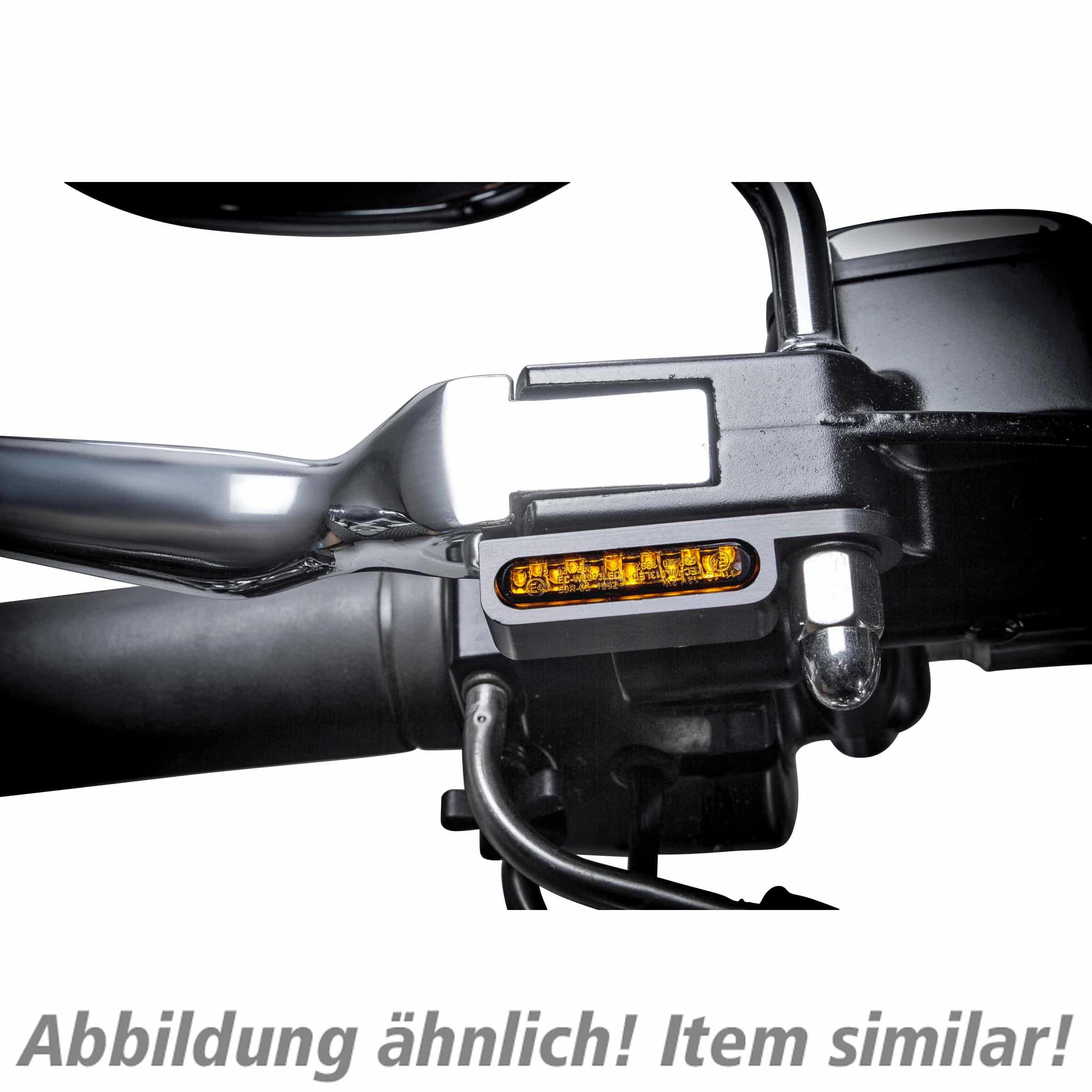 HeinzBikes LED Alu Blinkerpaar vorne für Sportster 1990-2003 schwarz - Motorradteile & Ersatzteile - Beleuchtung