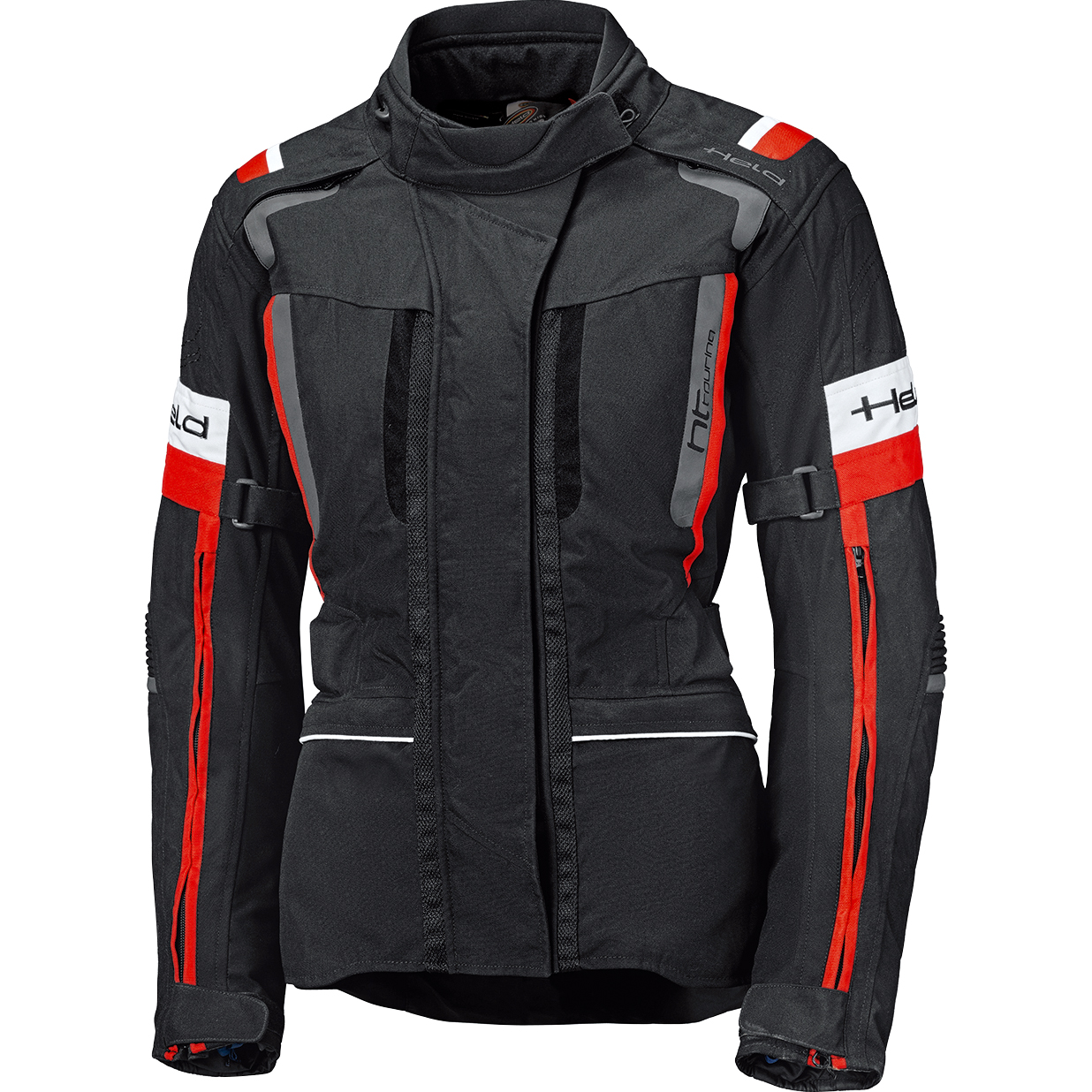 Held 4-Touring II Damen Textiljacke schwarz/rot S - Motorradbekleidung - Motorradjacken