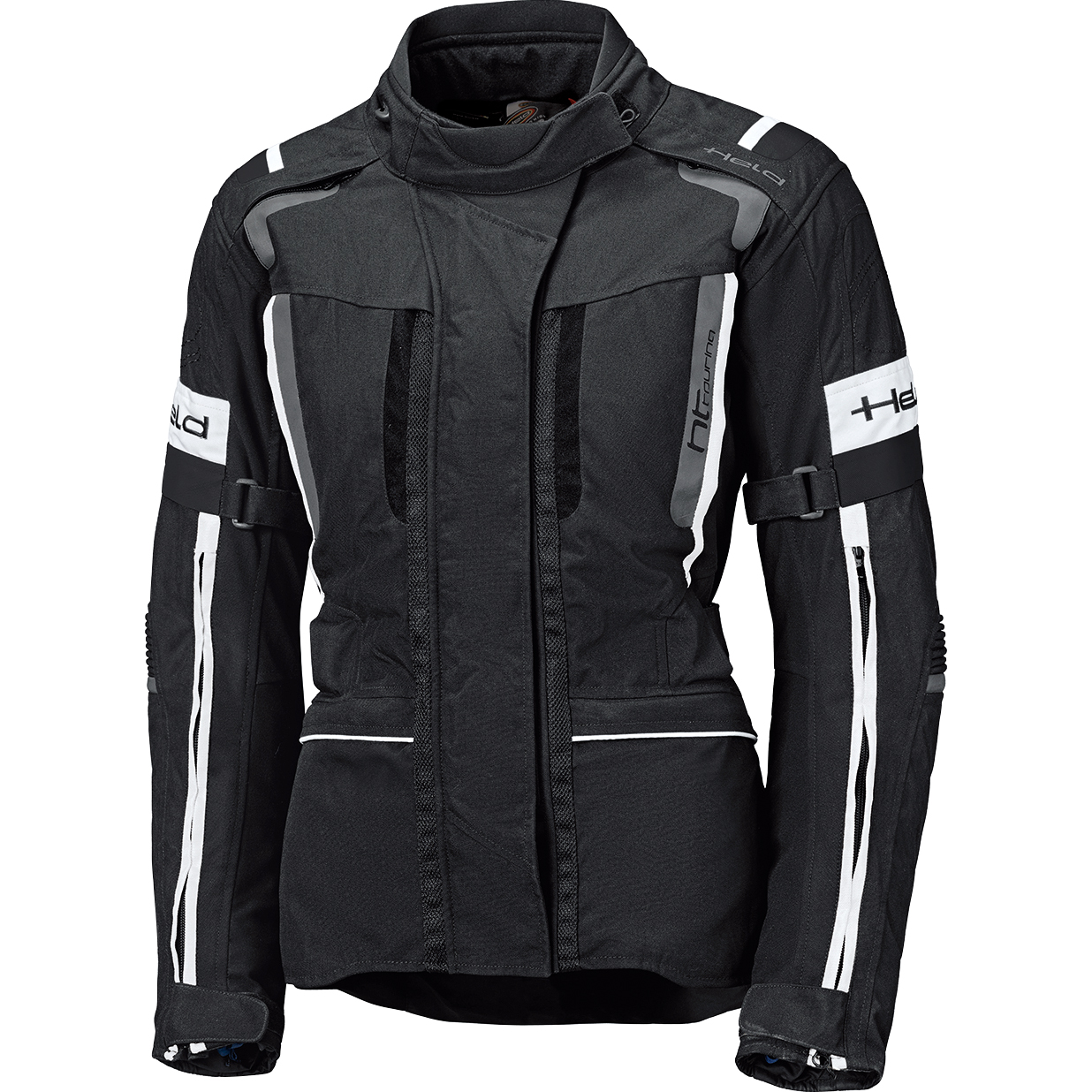 Held 4-Touring II Damen Textiljacke schwarz/weiß 3XL - Motorradbekleidung - Motorradjacken
