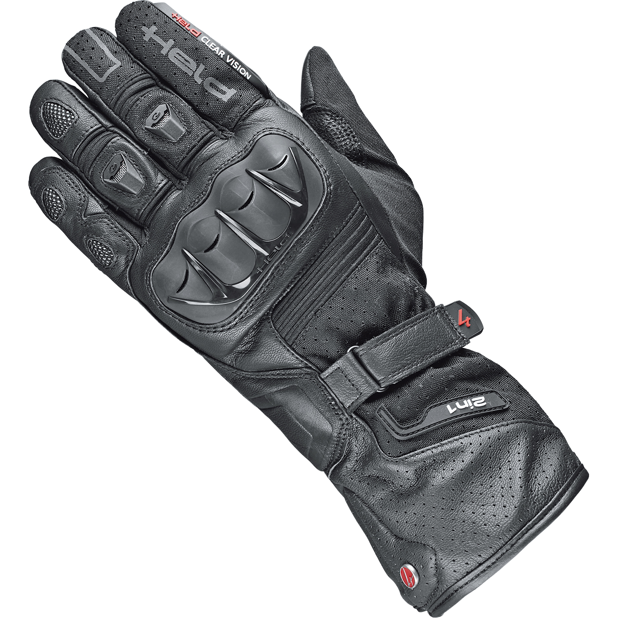 Held Air'N Dry II Leder-/Textilhandschuh lang schwarz 7 - Motorradbekleidung - Motorradhandschuhe
