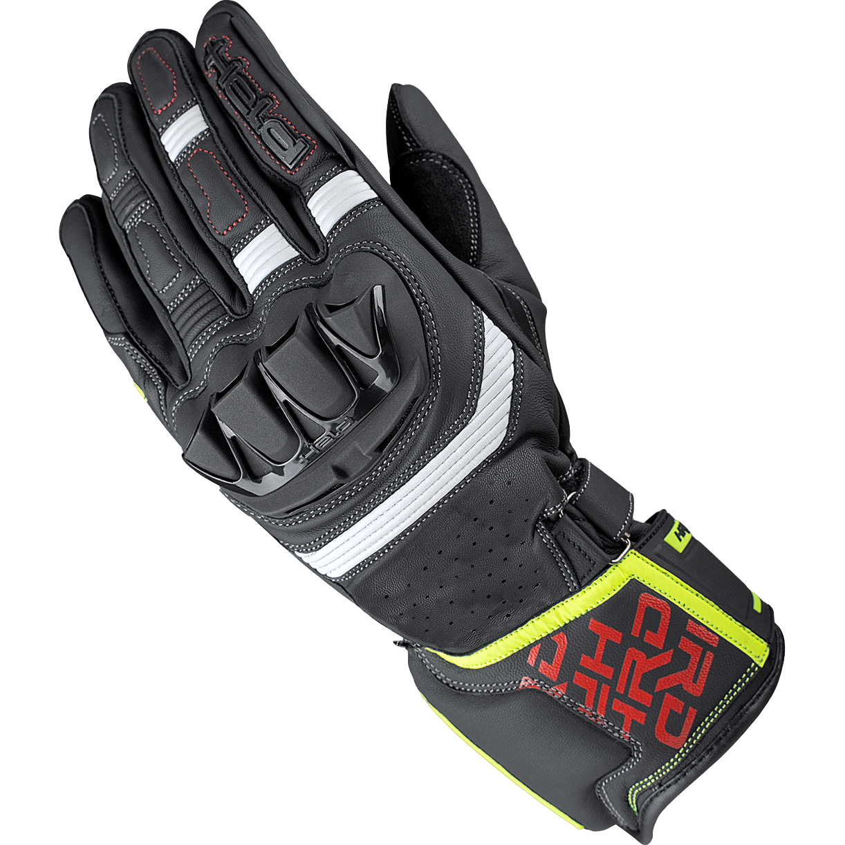 Held Revel 3.0 Lederhandschuh lang rot 10 - Motorradbekleidung - Sport Motorradbekleidung
