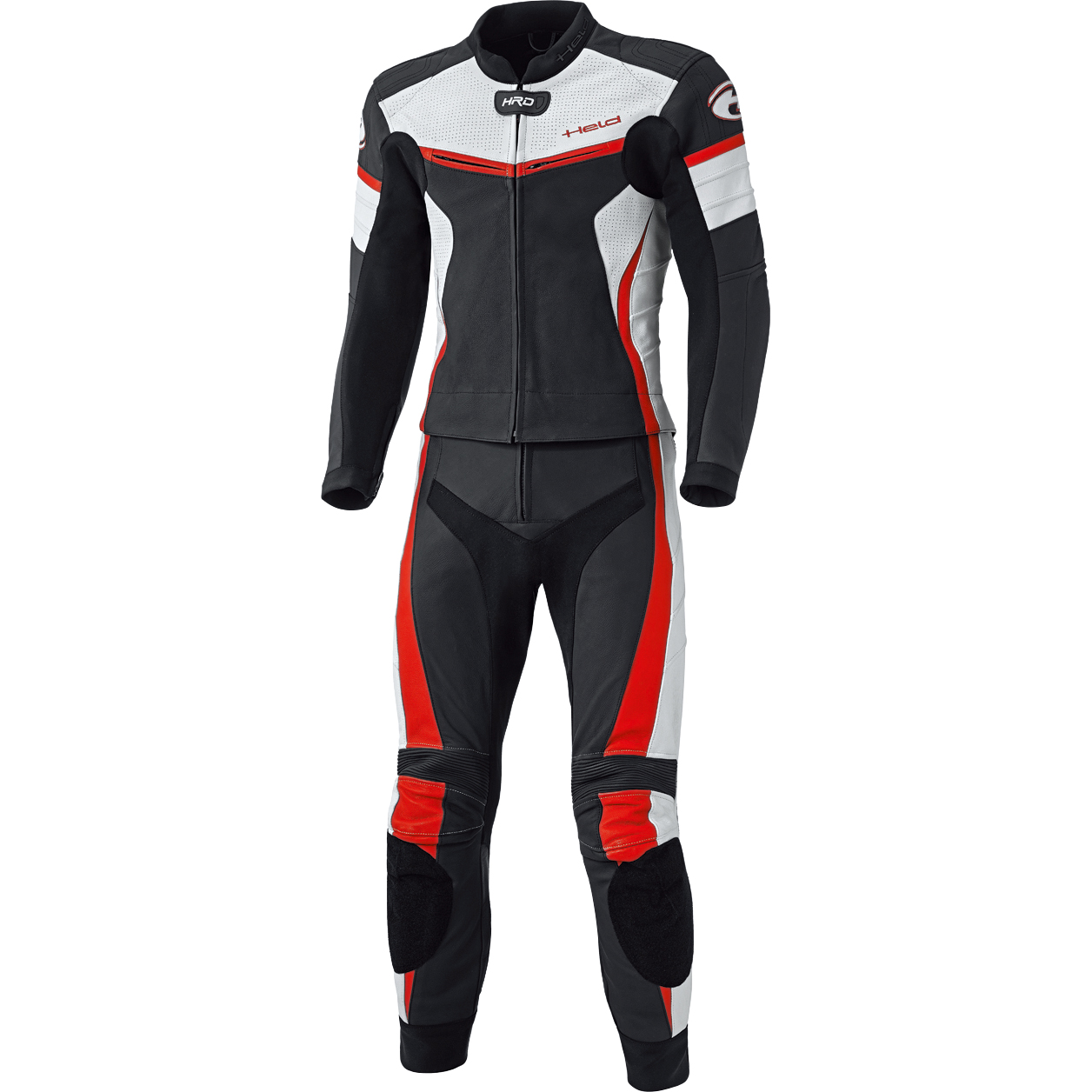 Held Spire Lederkombi 2-tlg. schwarz/rot 50 - Motorradbekleidung - Motorradkombis